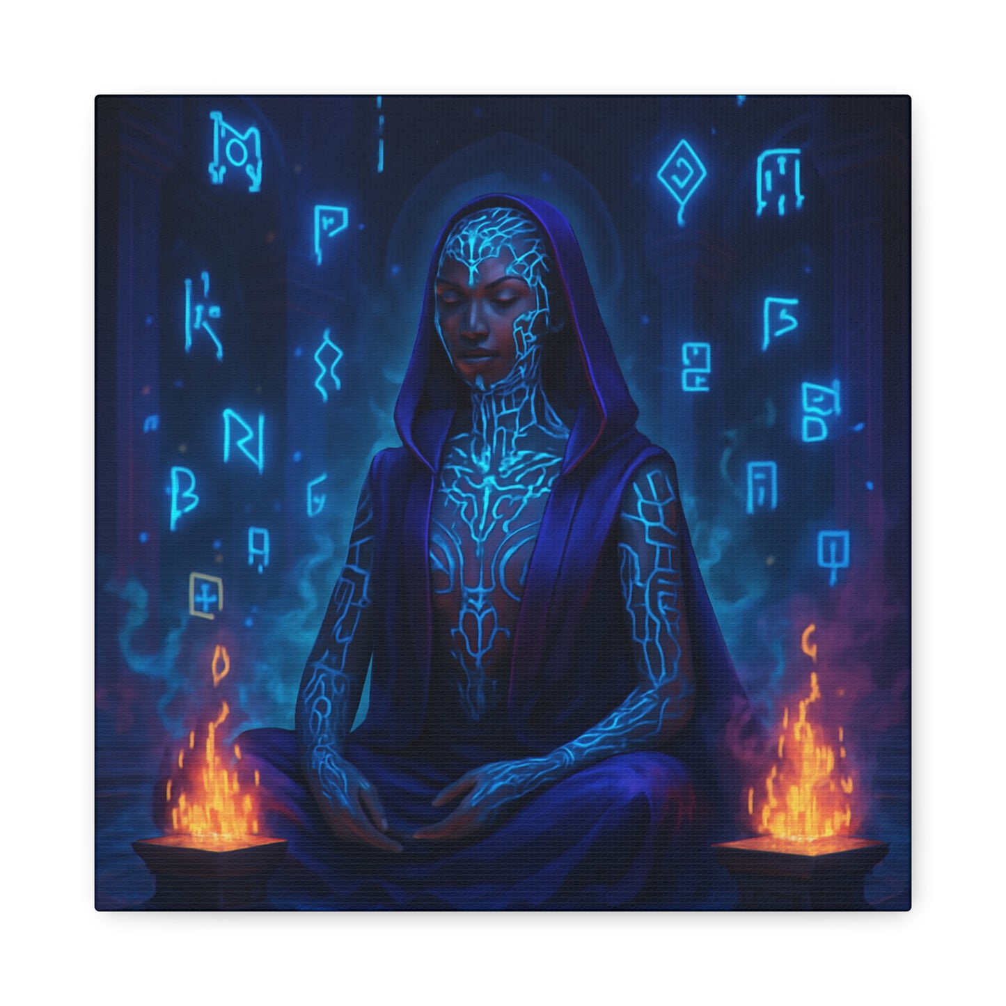 Mystic Runes Sorcerer Matte Canvas