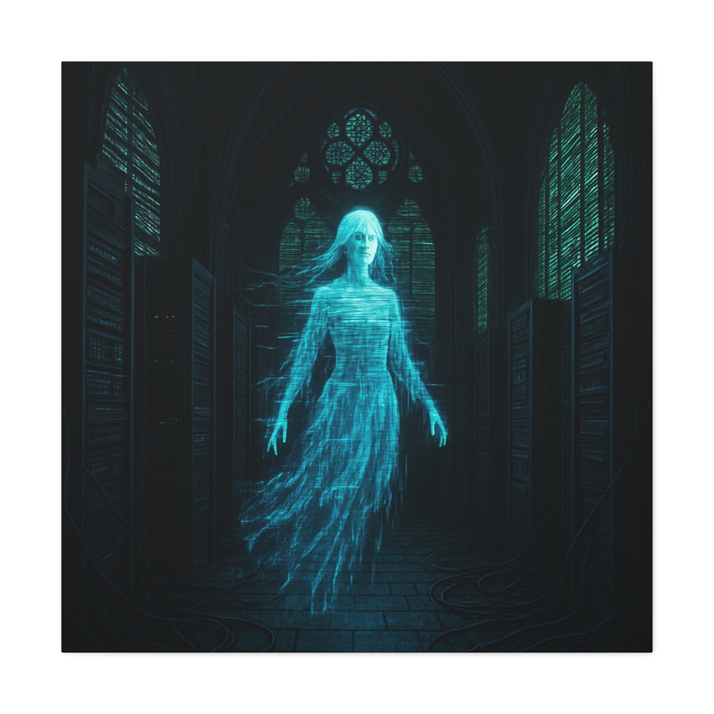 Digital Phantom in the Cathedral Matte Canvas