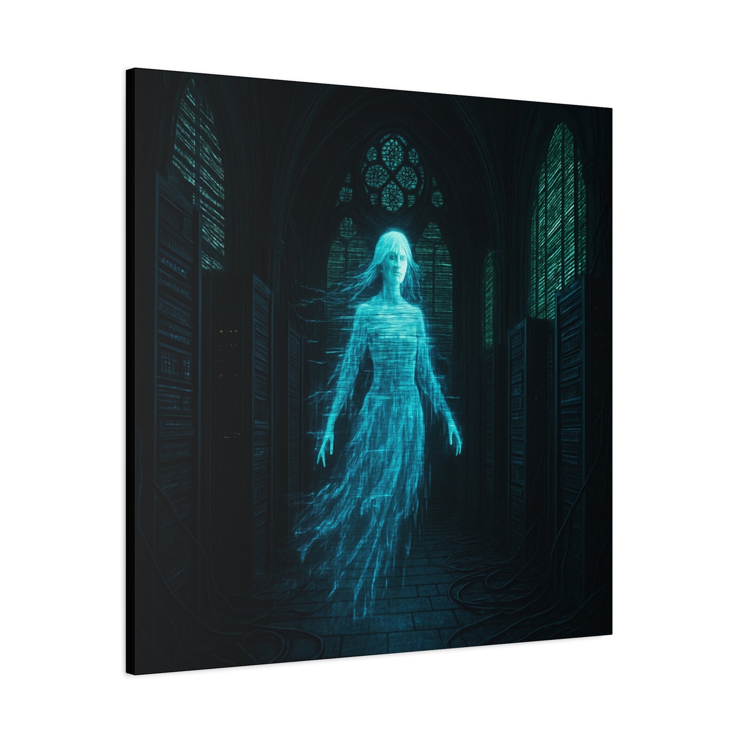 Digital Phantom in the Cathedral Matte Canvas