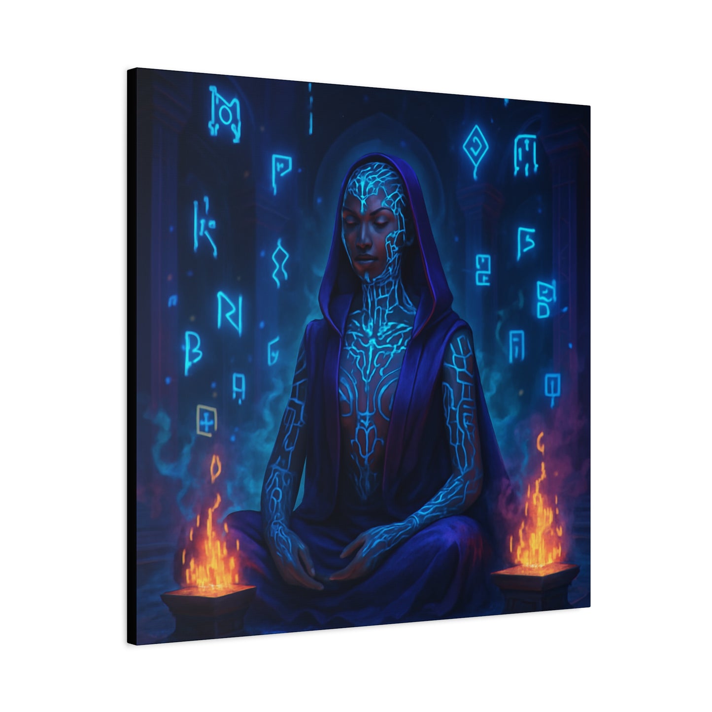 Mystic Runes Sorcerer Matte Canvas