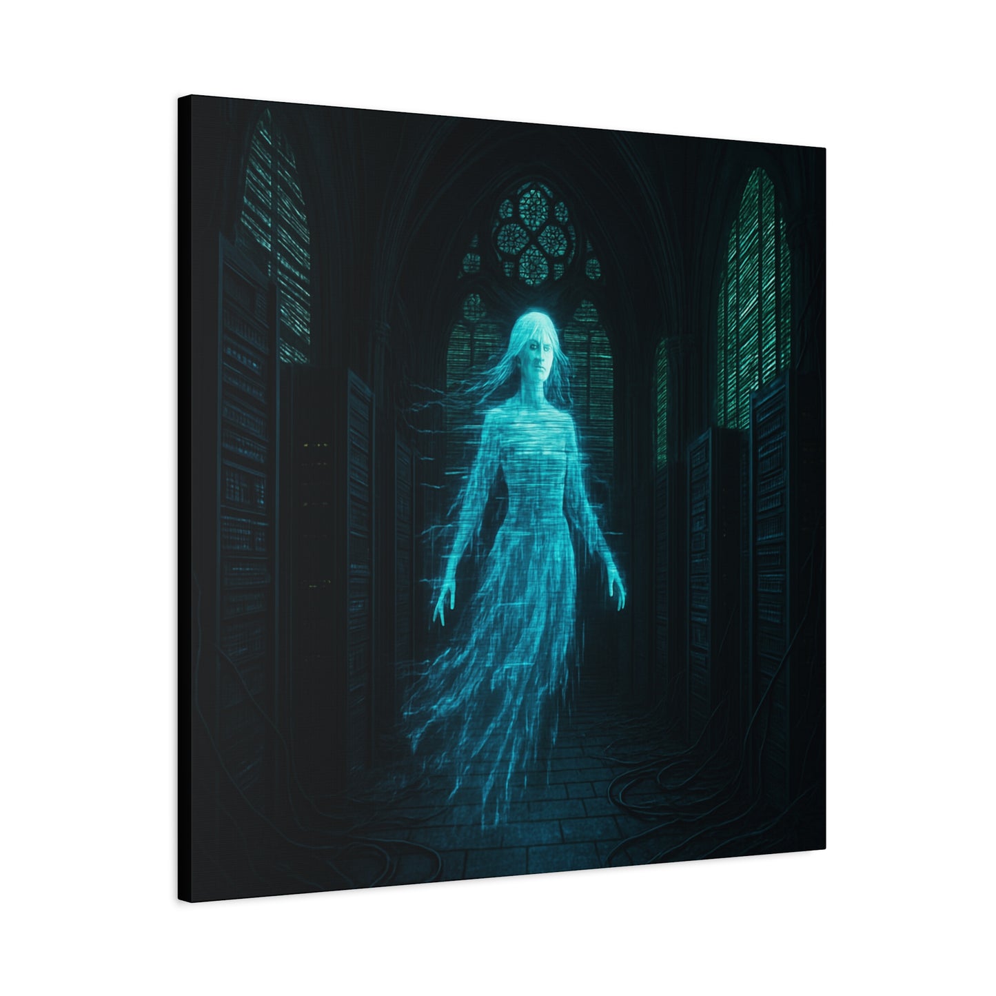 Digital Phantom in the Cathedral Matte Canvas