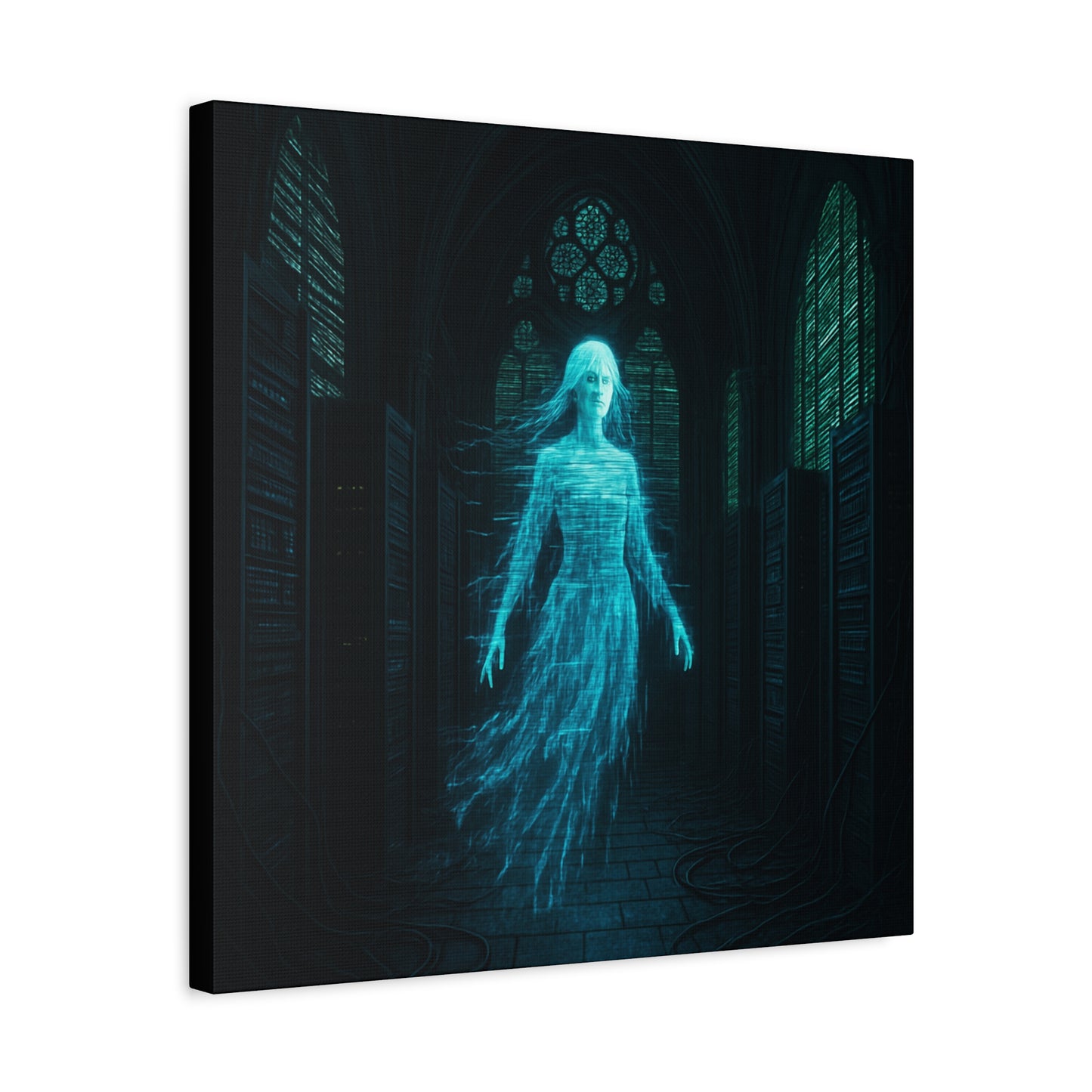 Digital Phantom in the Cathedral Matte Canvas