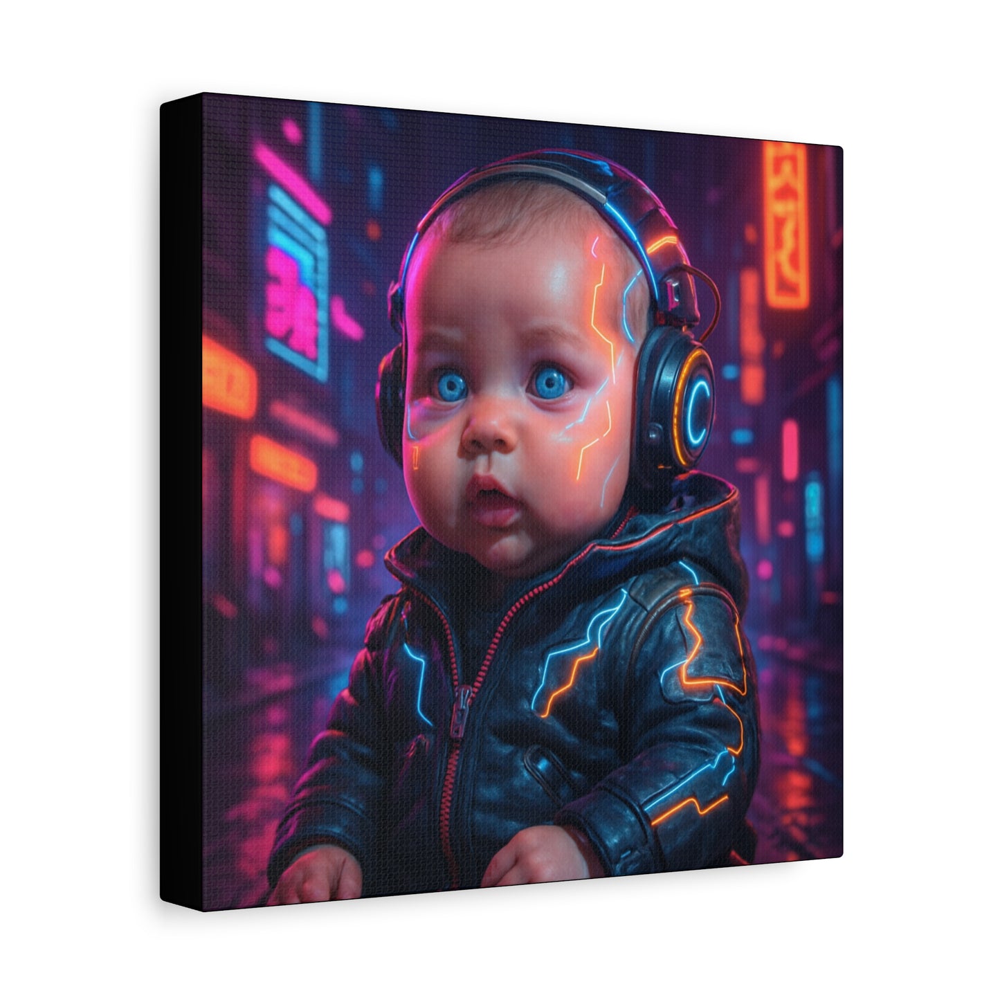 Cyber Baby Matte Canvas