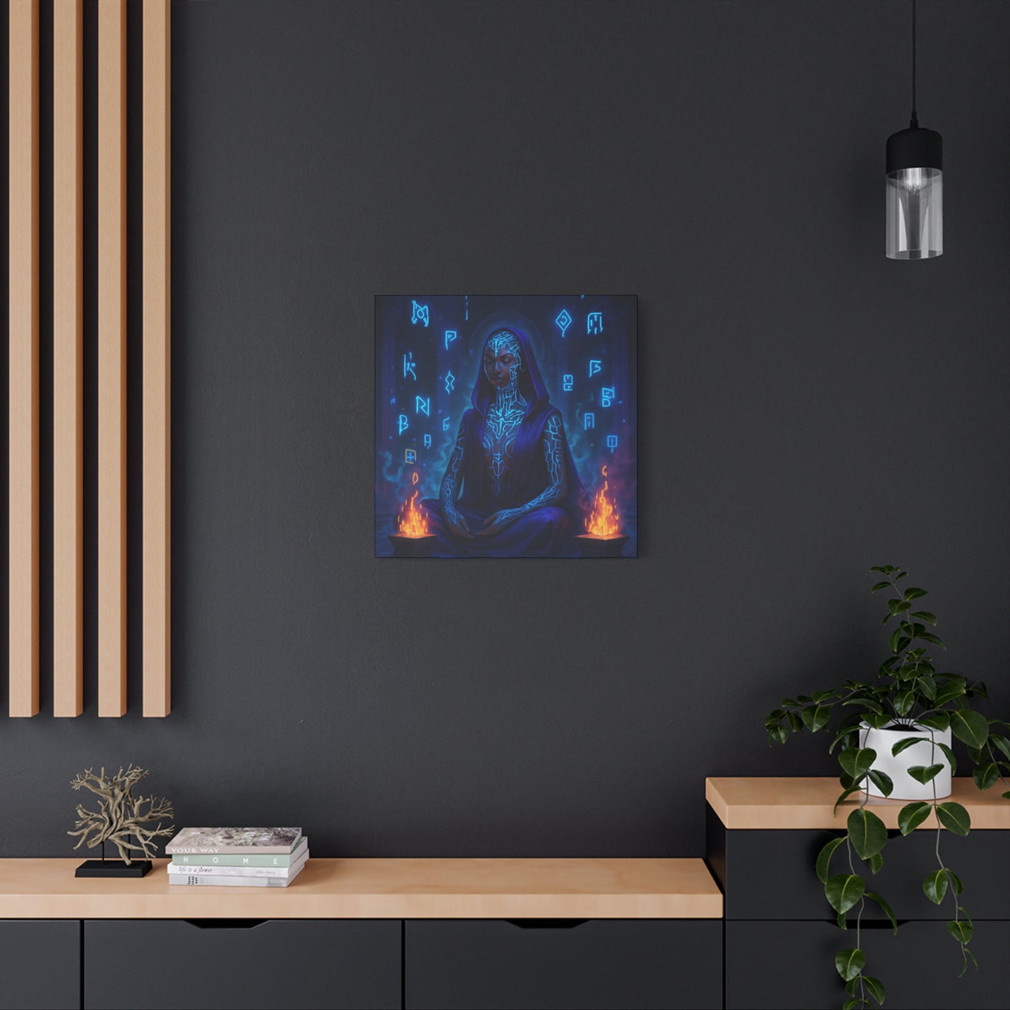 Mystic Runes Sorcerer Matte Canvas