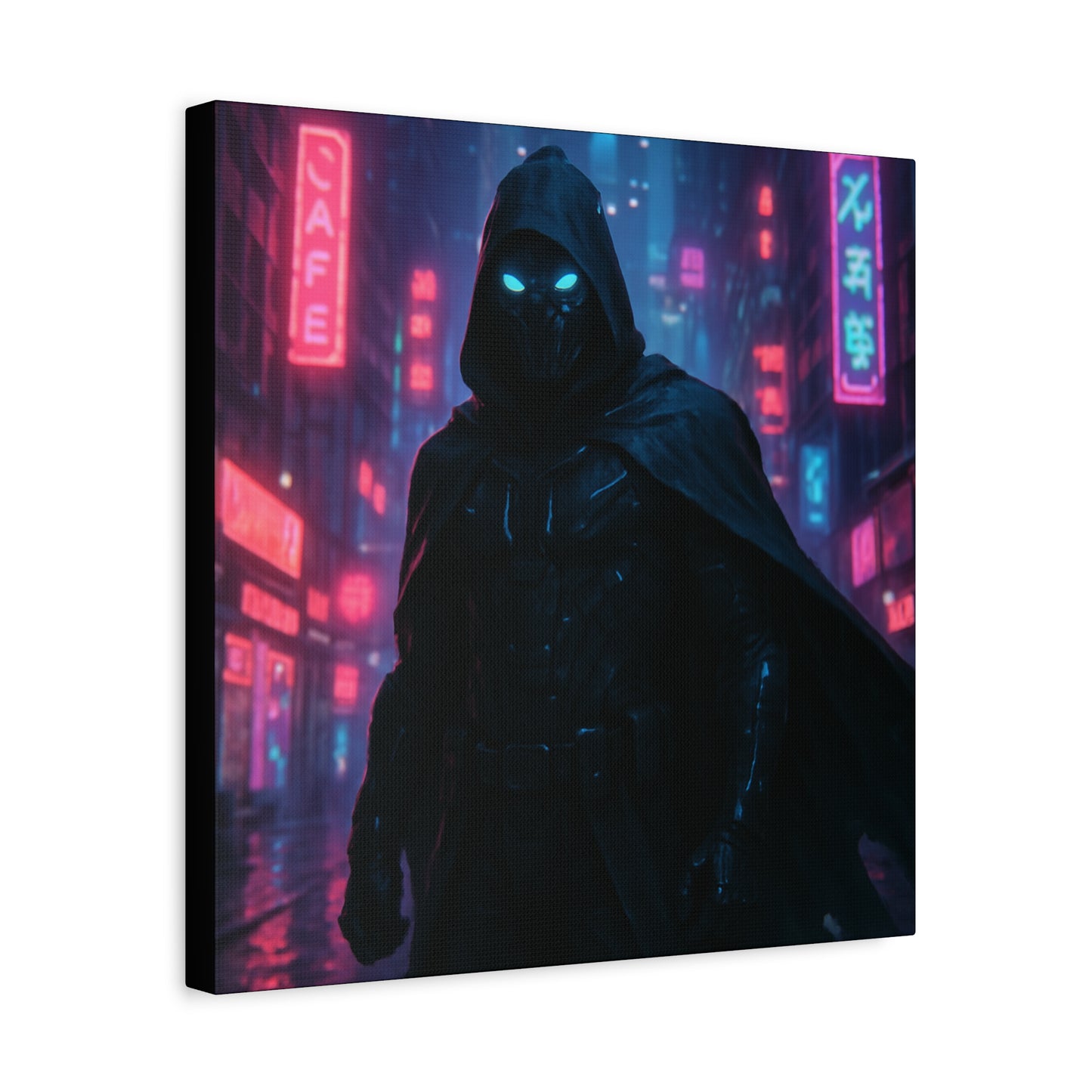Neon Night Vigilante Matte Canvas