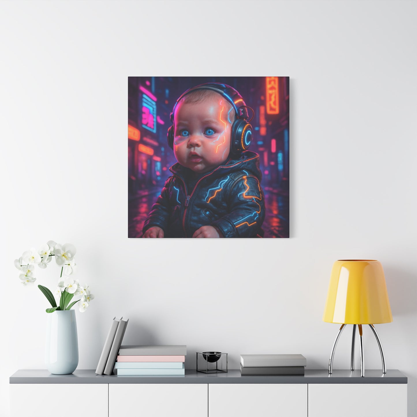Cyber Baby Matte Canvas