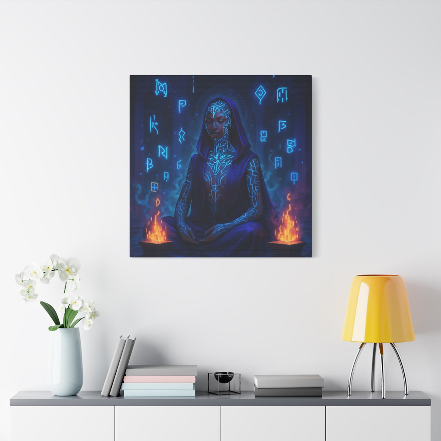Mystic Runes Sorcerer Matte Canvas