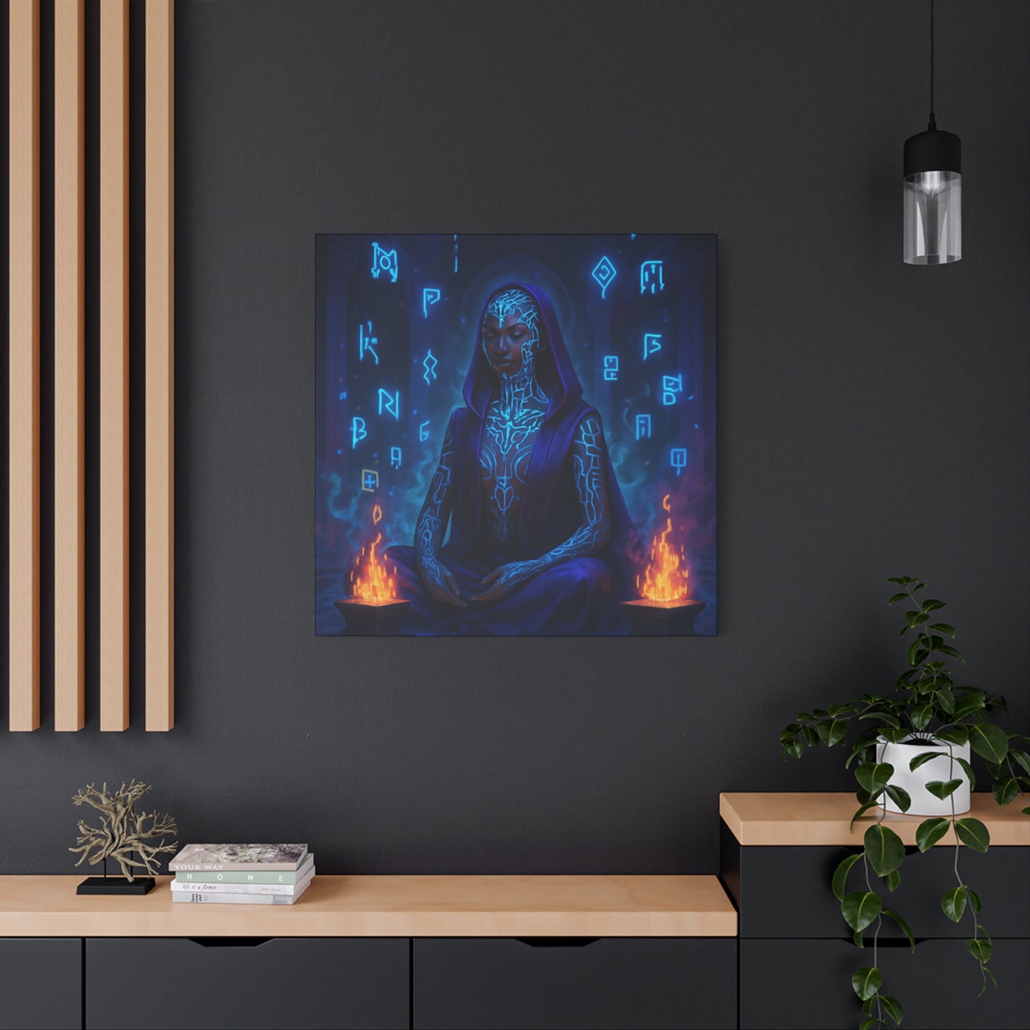 Mystic Runes Sorcerer Matte Canvas
