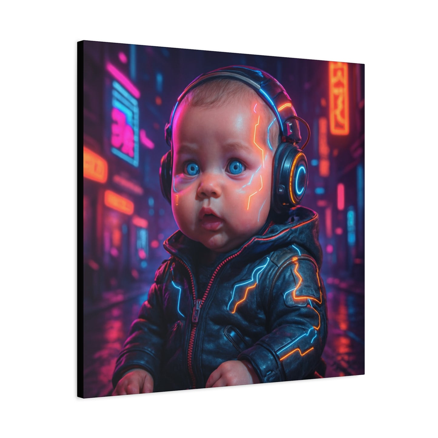 Cyber Baby Matte Canvas