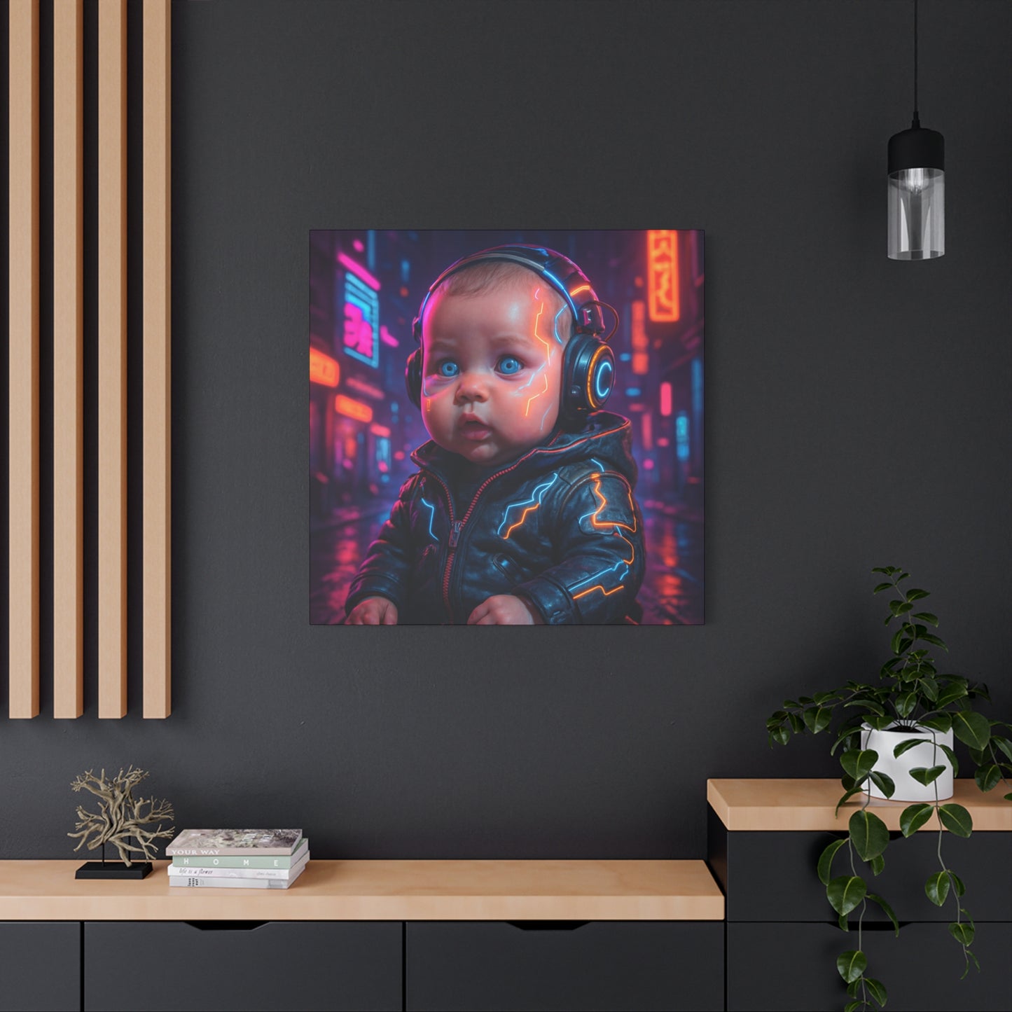 Cyber Baby Matte Canvas