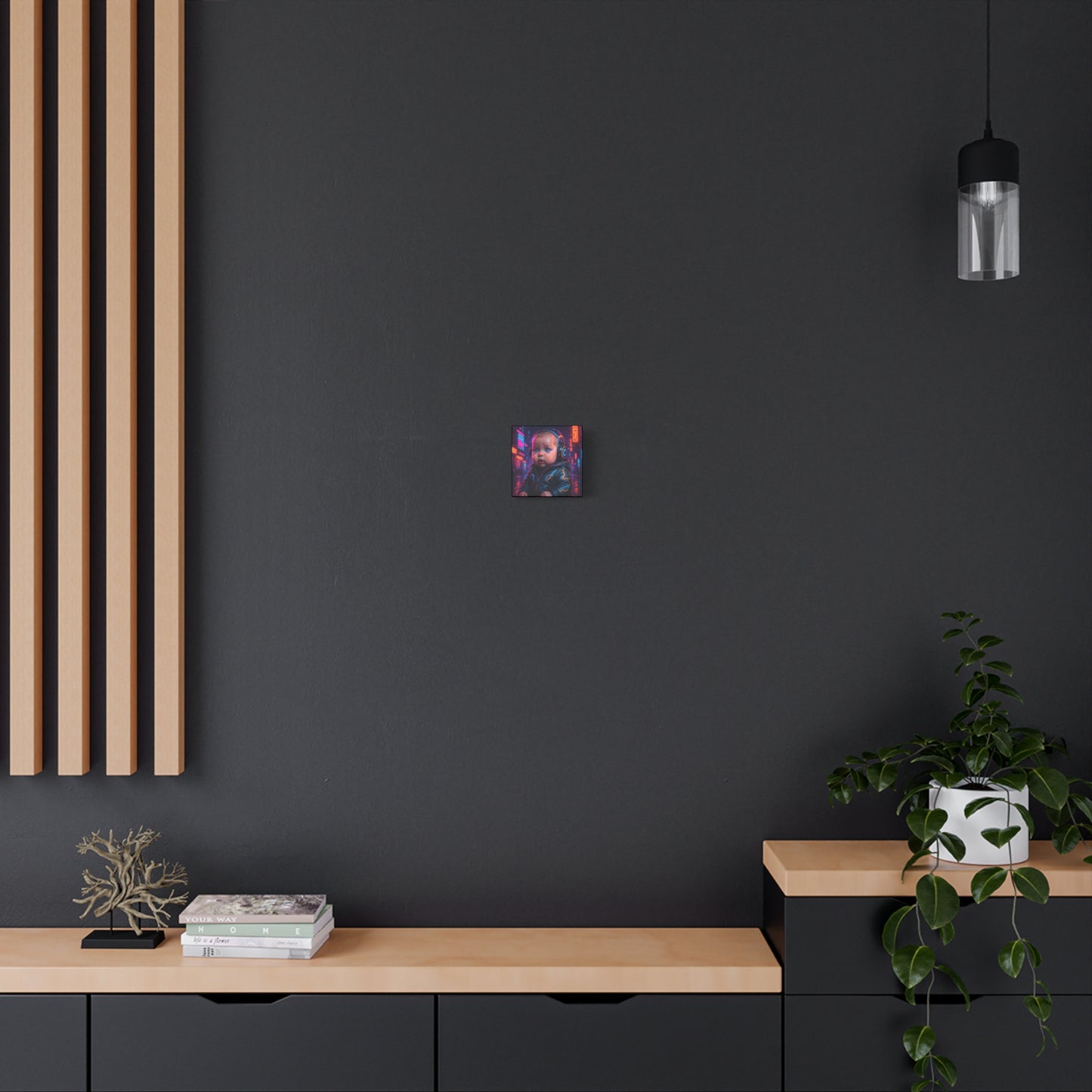 Cyber Baby Matte Canvas