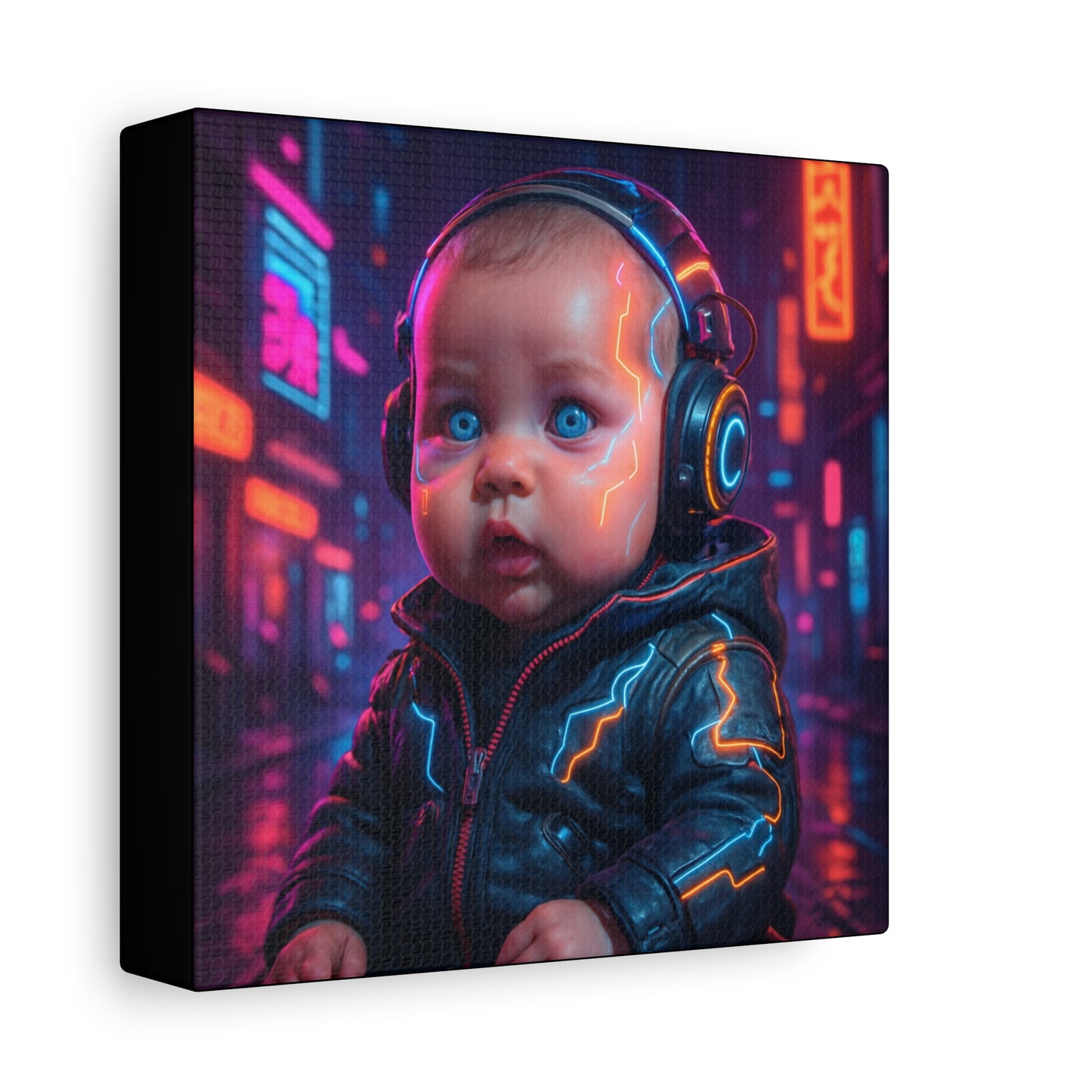 Cyber Baby Matte Canvas