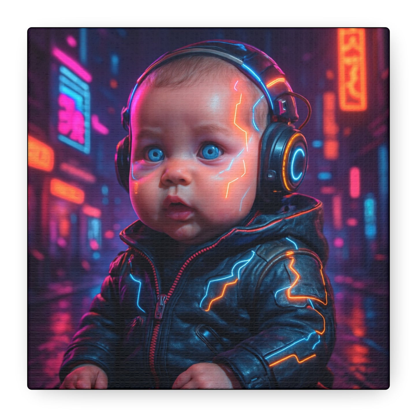 Cyber Baby Matte Canvas