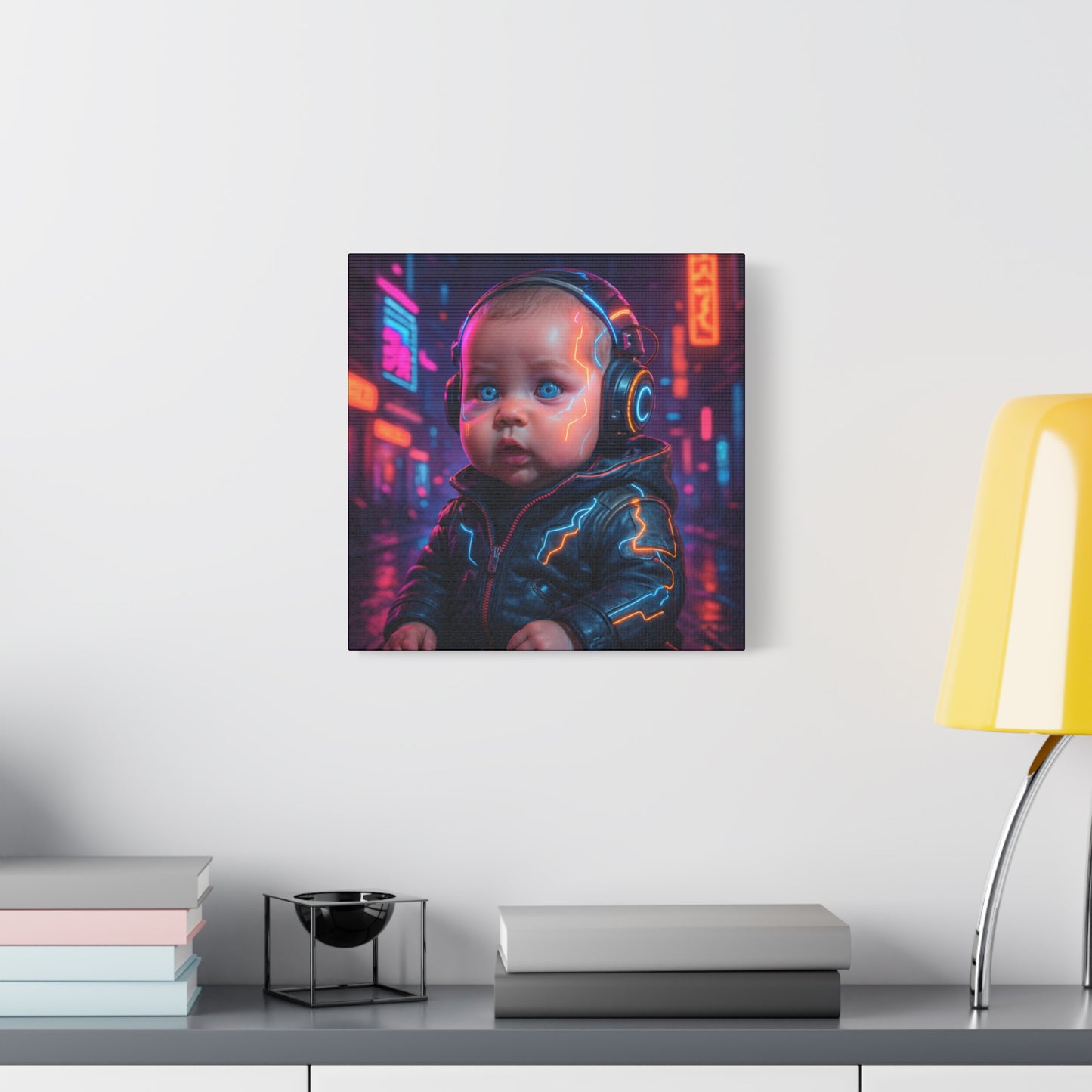 Cyber Baby Matte Canvas