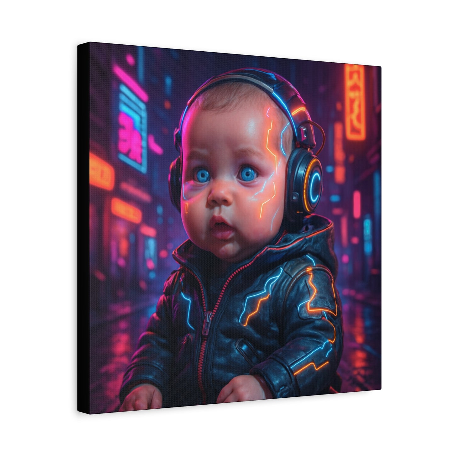 Cyber Baby Matte Canvas