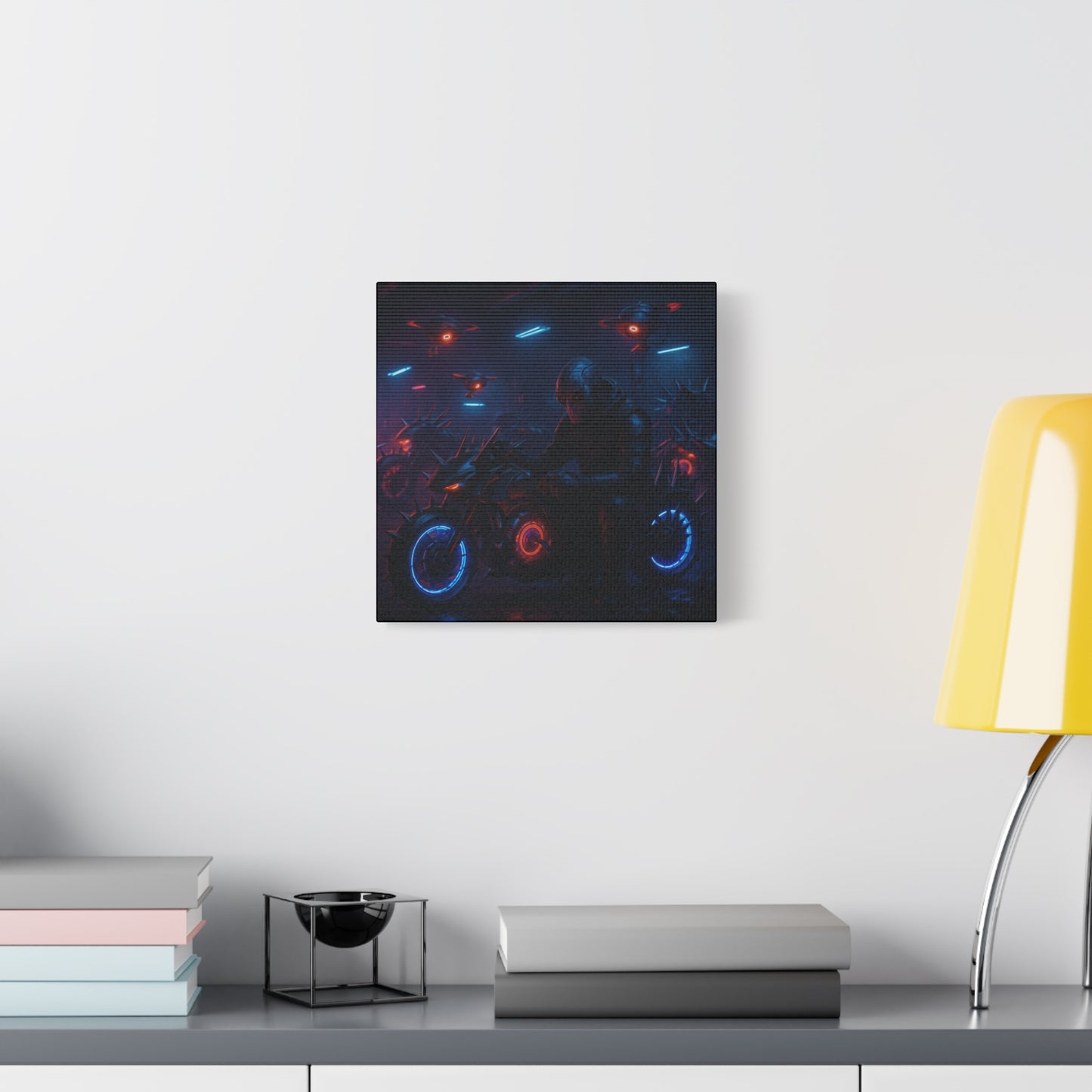 Alien Biker Matte Canvas