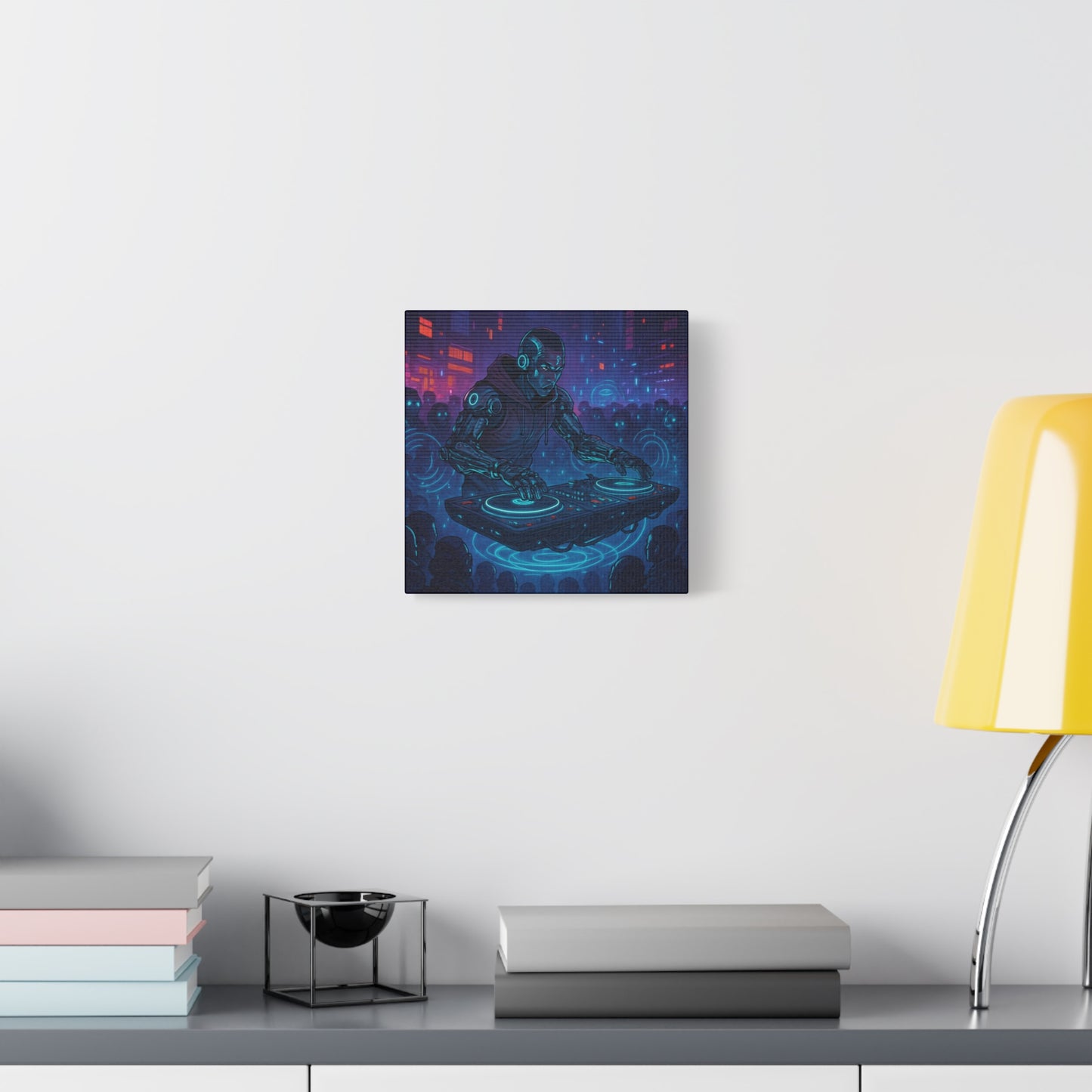 Cybernetic DJ Matte Canvas