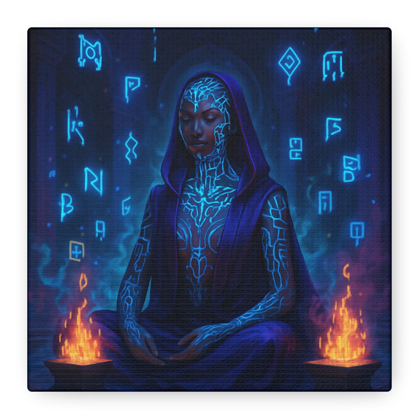Mystic Runes Sorcerer Matte Canvas