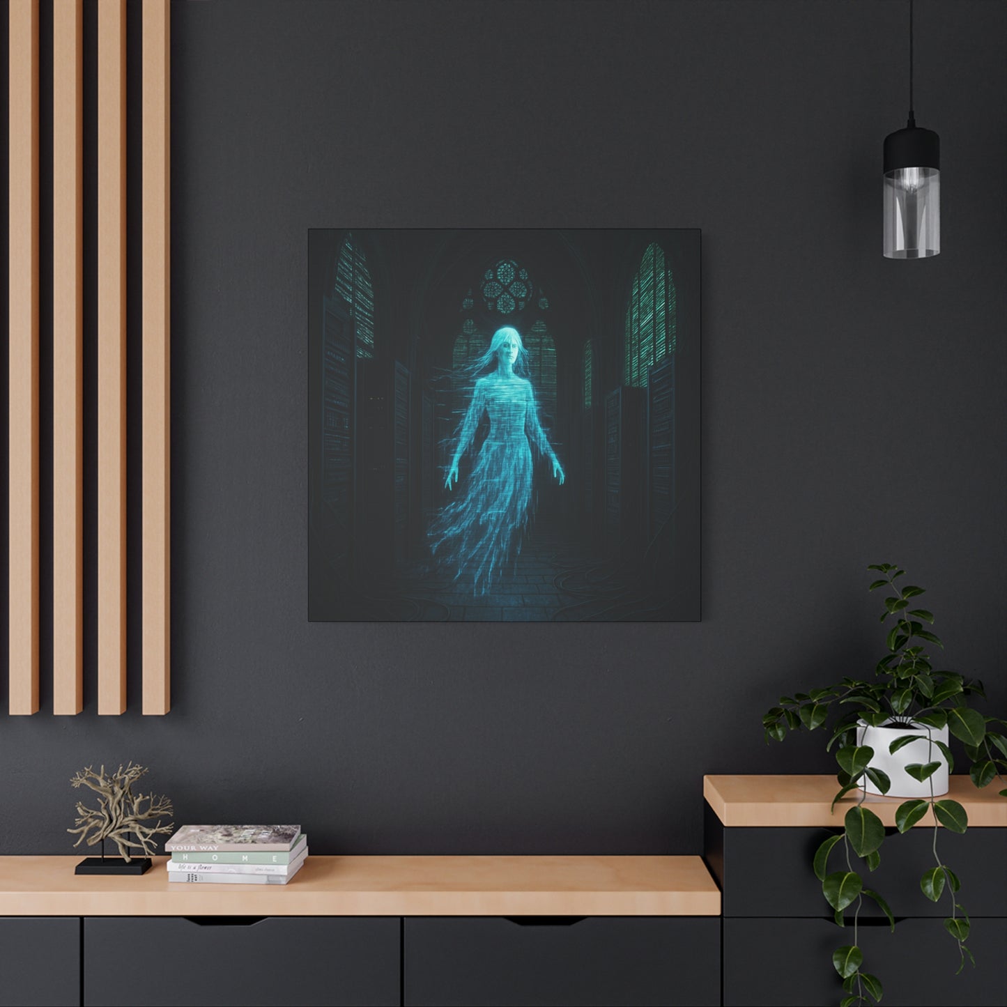 Digital Phantom in the Cathedral Matte Canvas