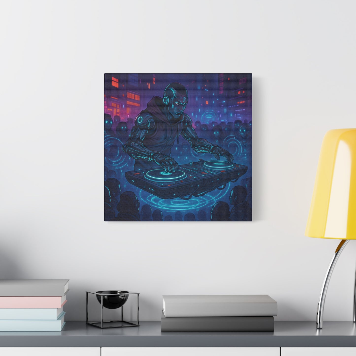 Cybernetic DJ Matte Canvas