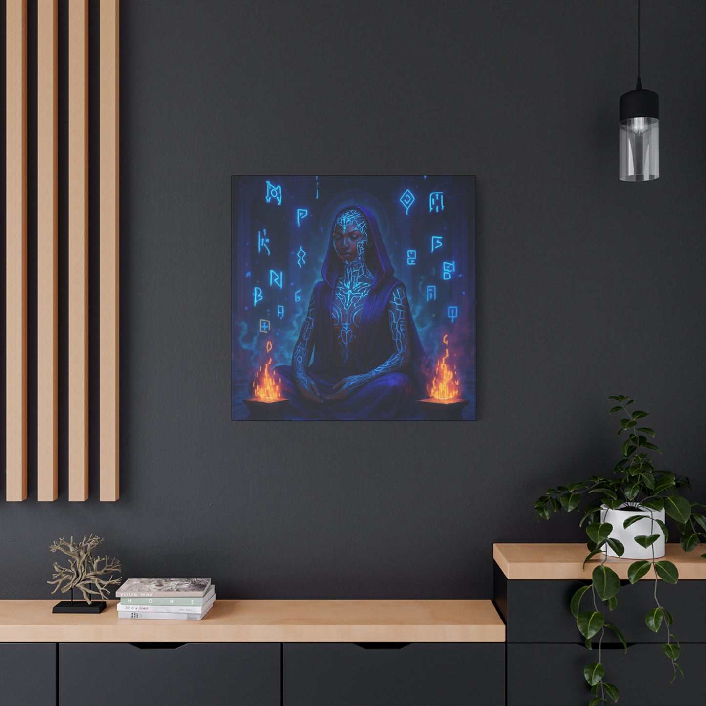 Mystic Runes Sorcerer Matte Canvas