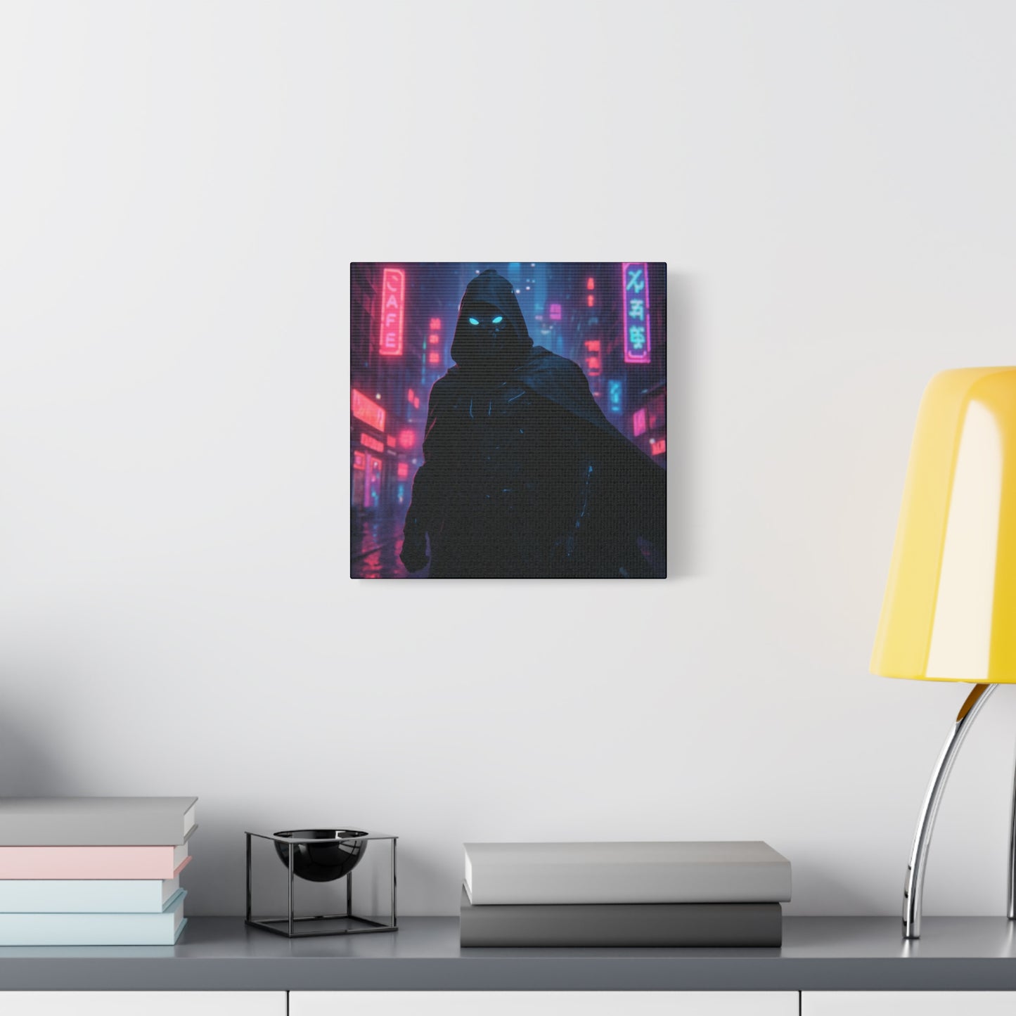 Neon Night Vigilante Matte Canvas