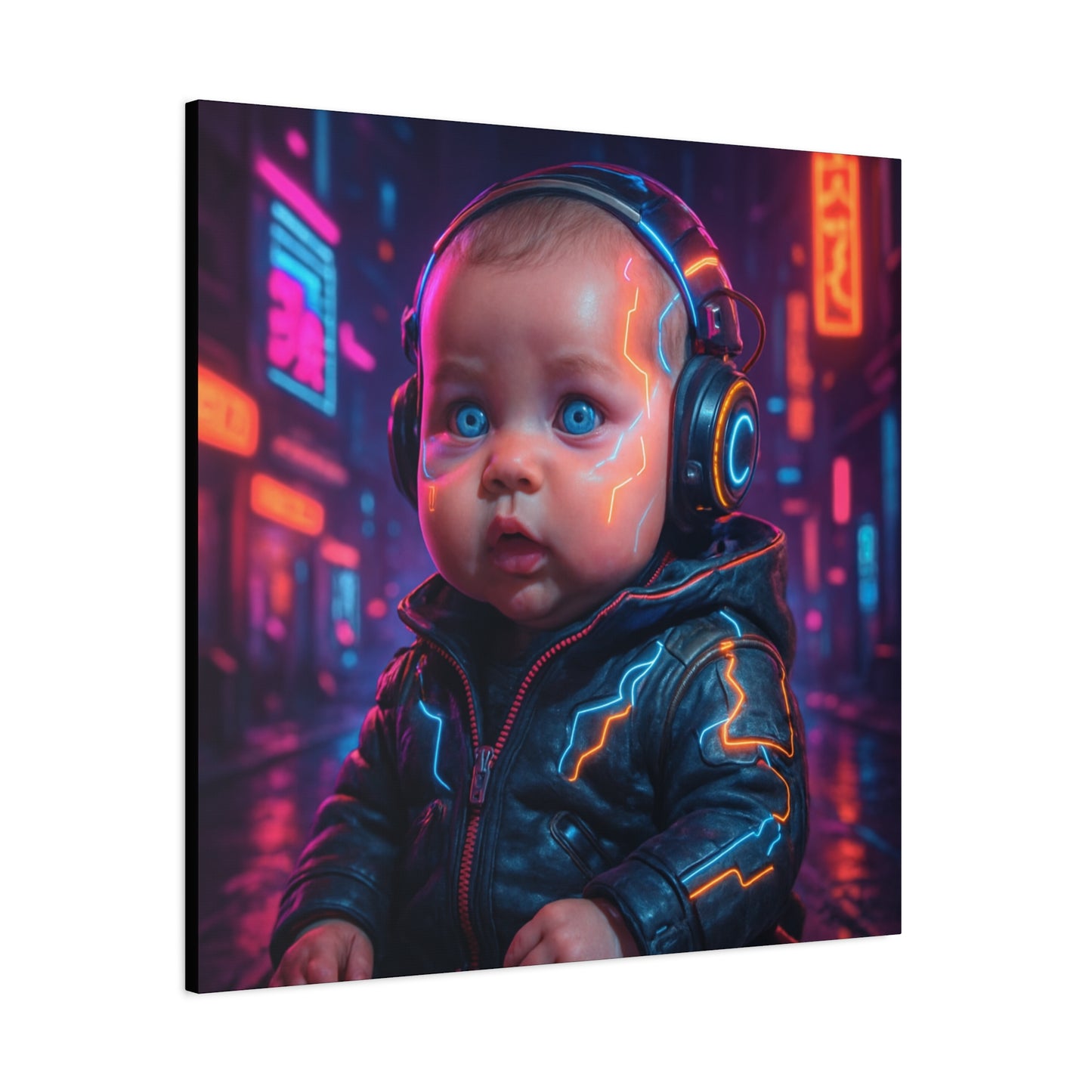 Cyber Baby Matte Canvas