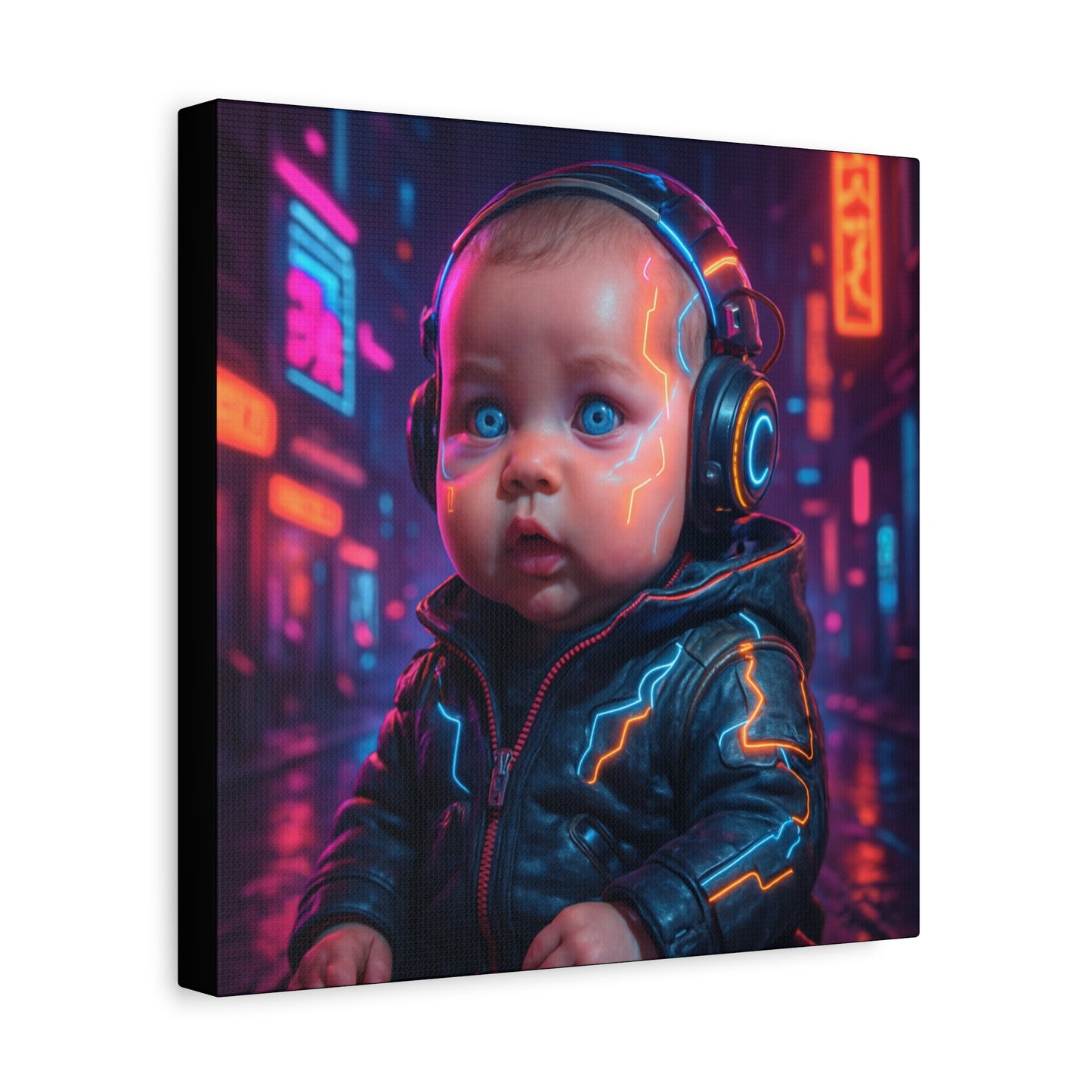 Cyber Baby Matte Canvas