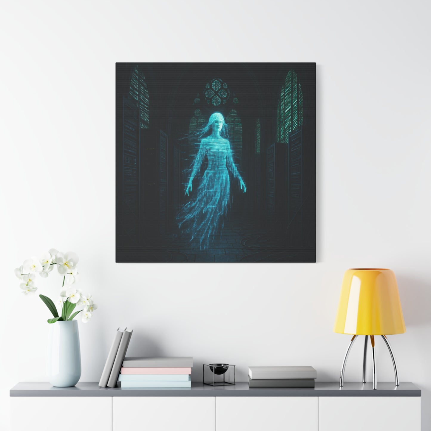 Digital Phantom in the Cathedral Matte Canvas