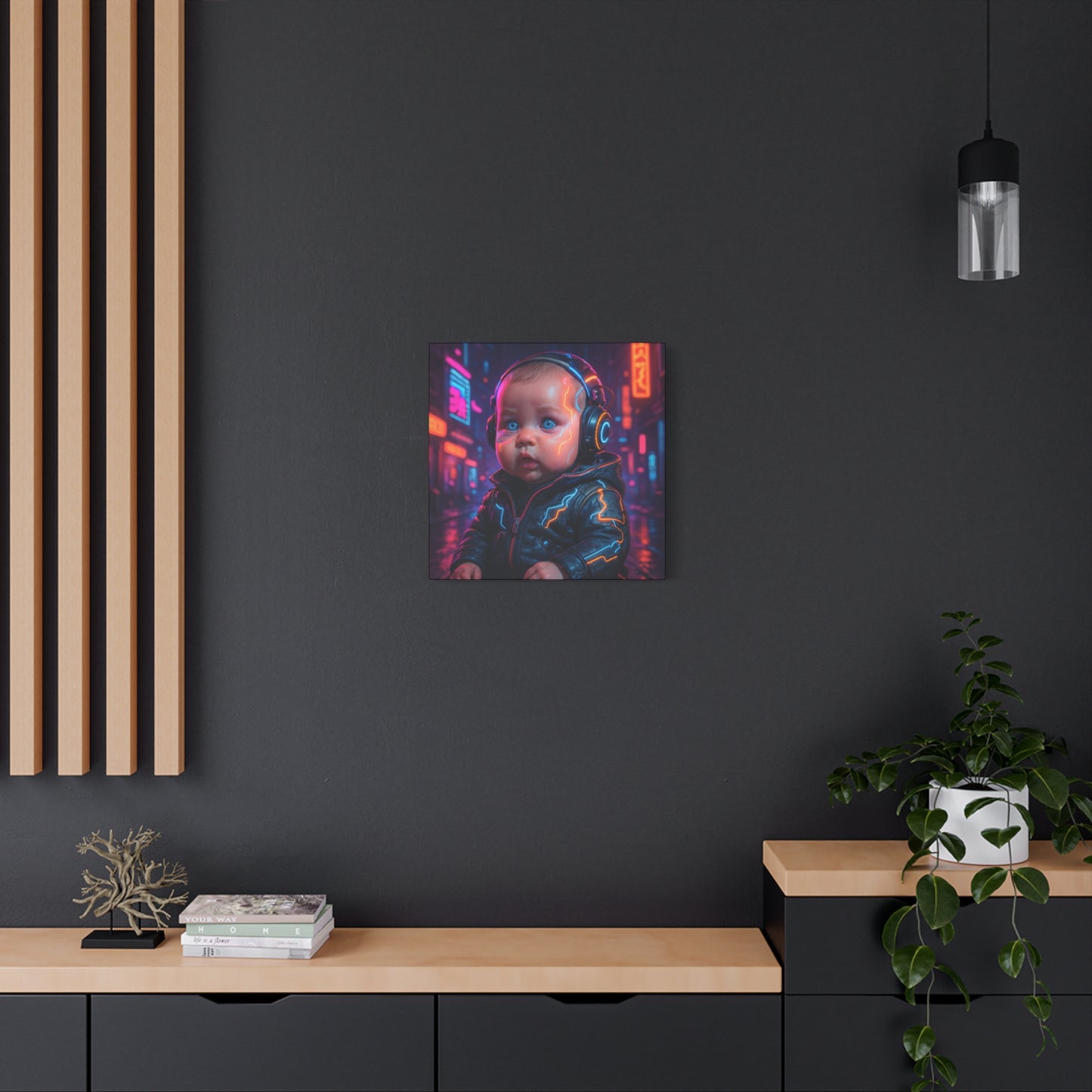 Cyber Baby Matte Canvas