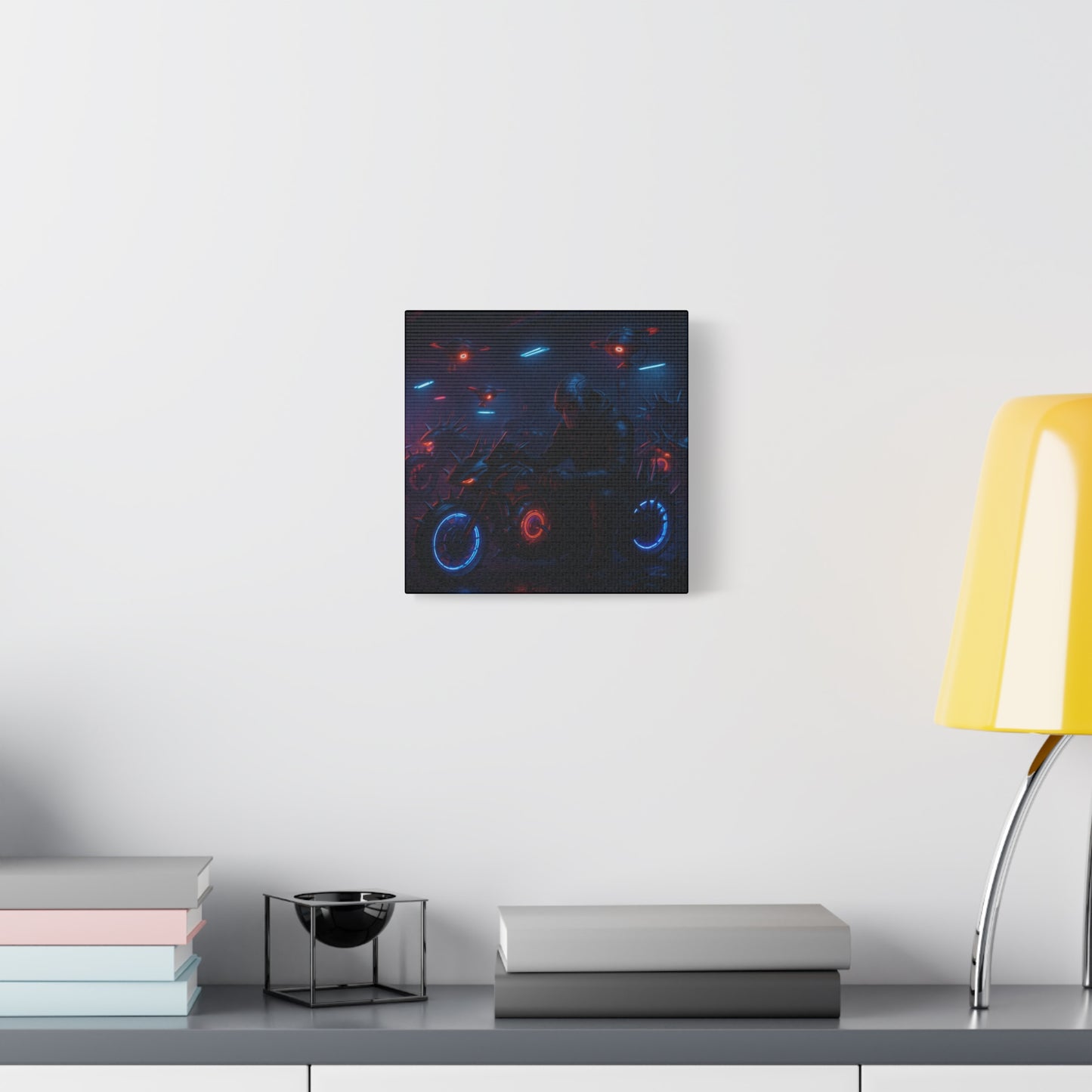 Alien Biker Matte Canvas