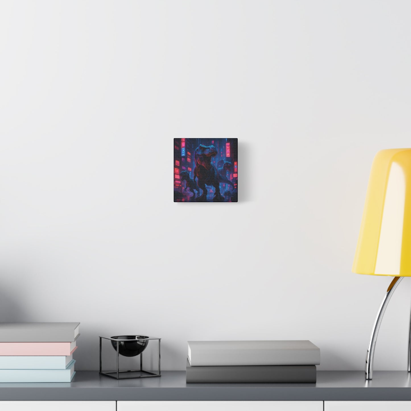 Cybercity Dinosaur Matte Canvas