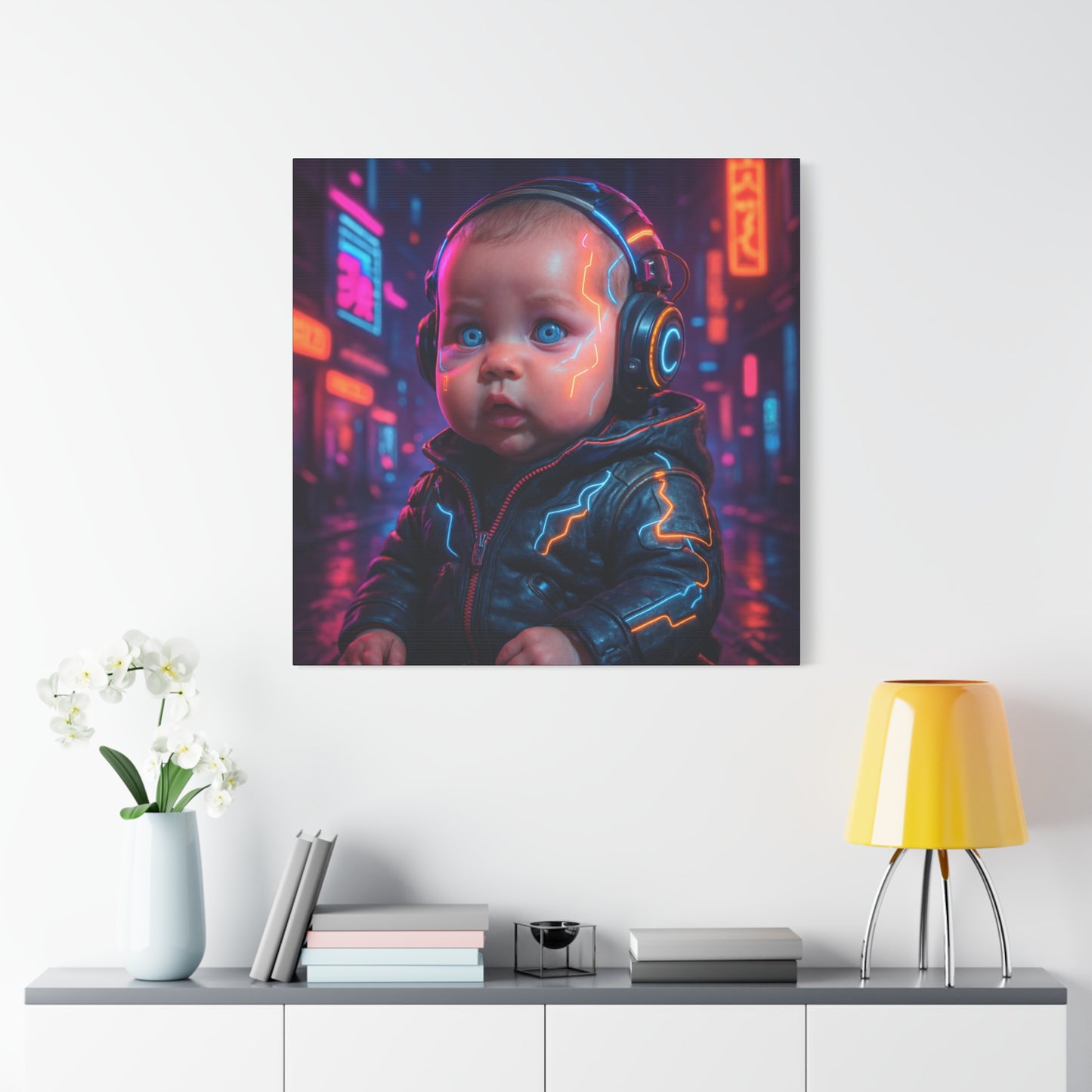 Cyber Baby Matte Canvas