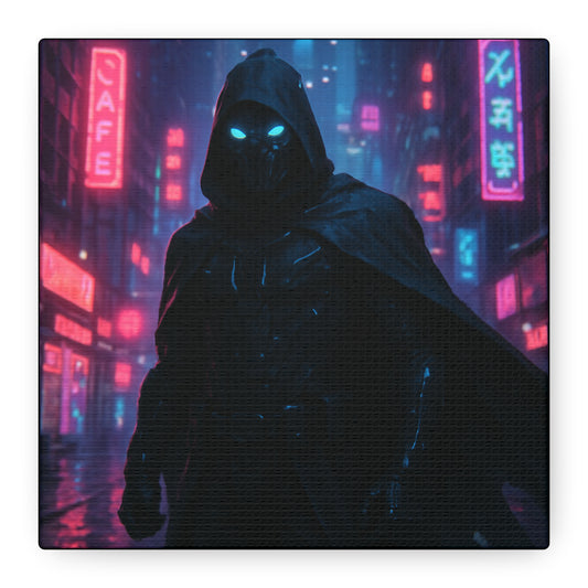 Neon Night Vigilante Matte Canvas