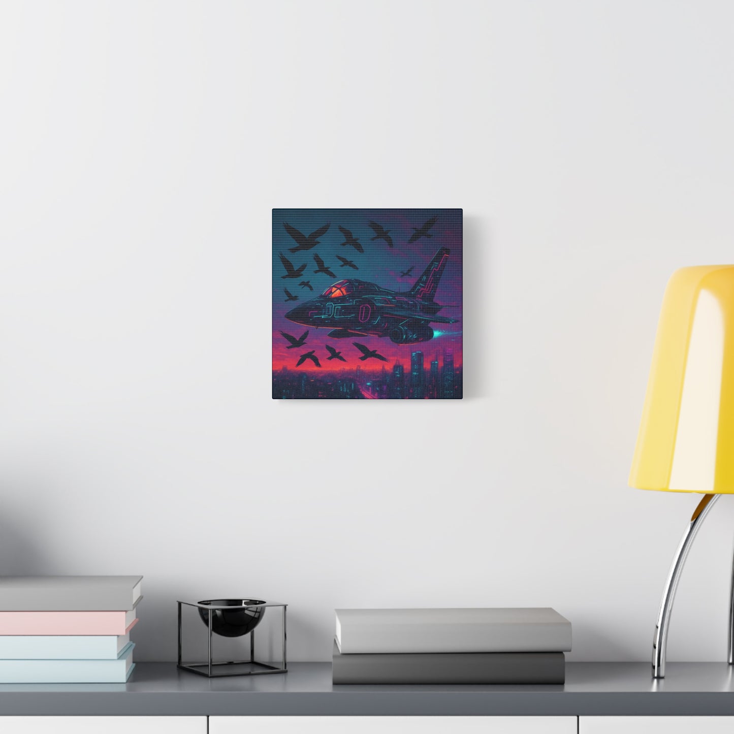 Neon Jet Flight Matte Canvas