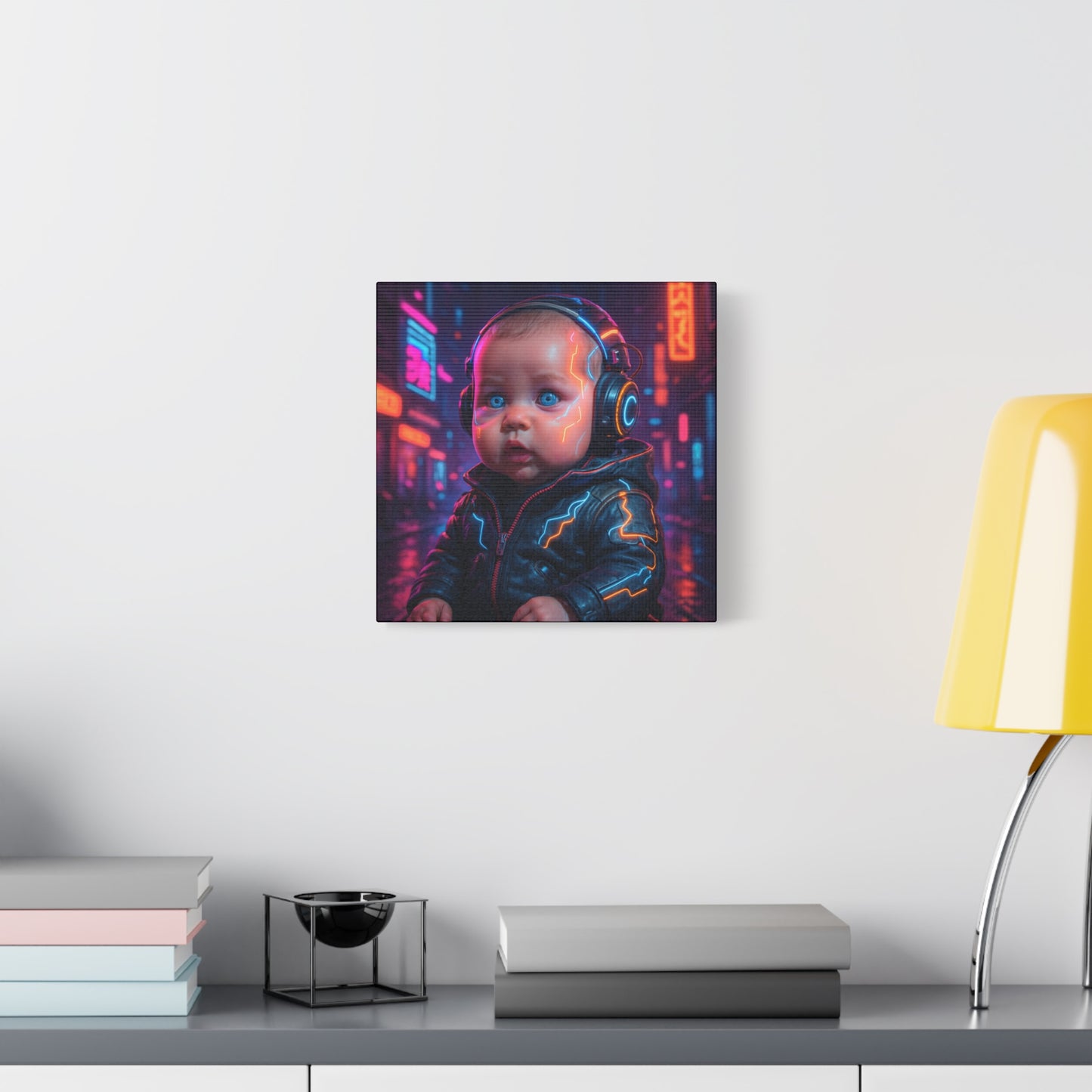 Cyber Baby Matte Canvas