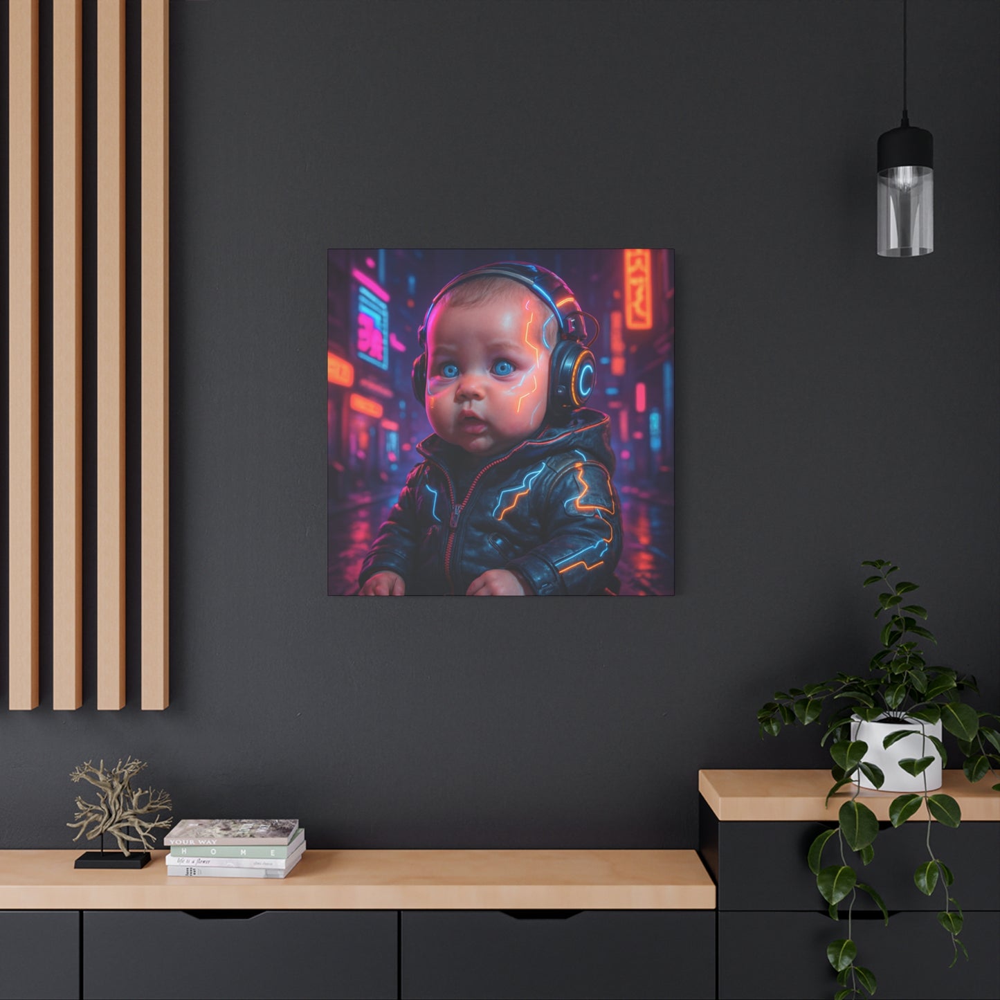 Cyber Baby Matte Canvas