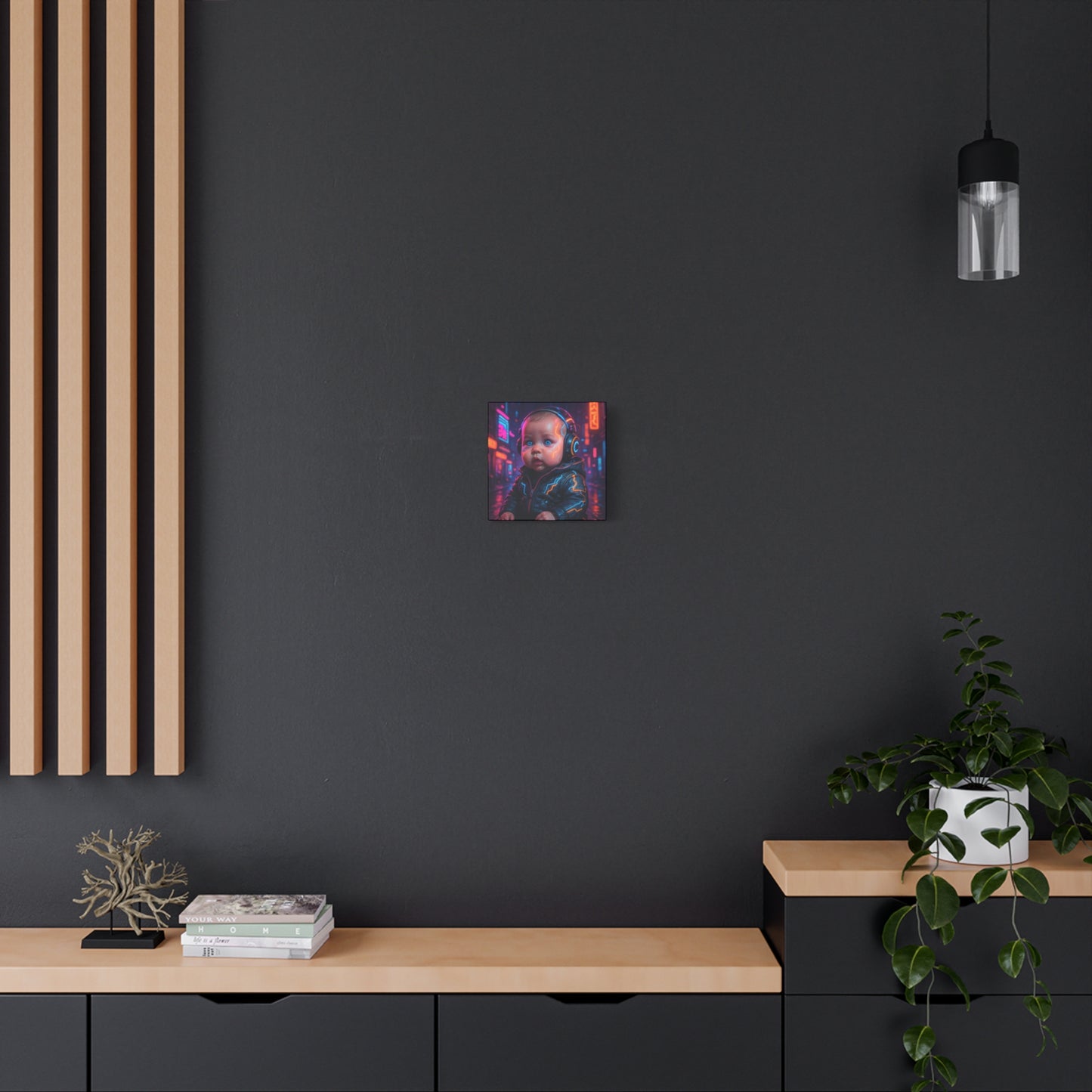 Cyber Baby Matte Canvas