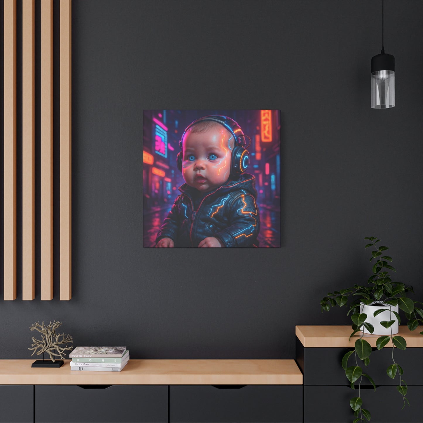 Cyber Baby Matte Canvas