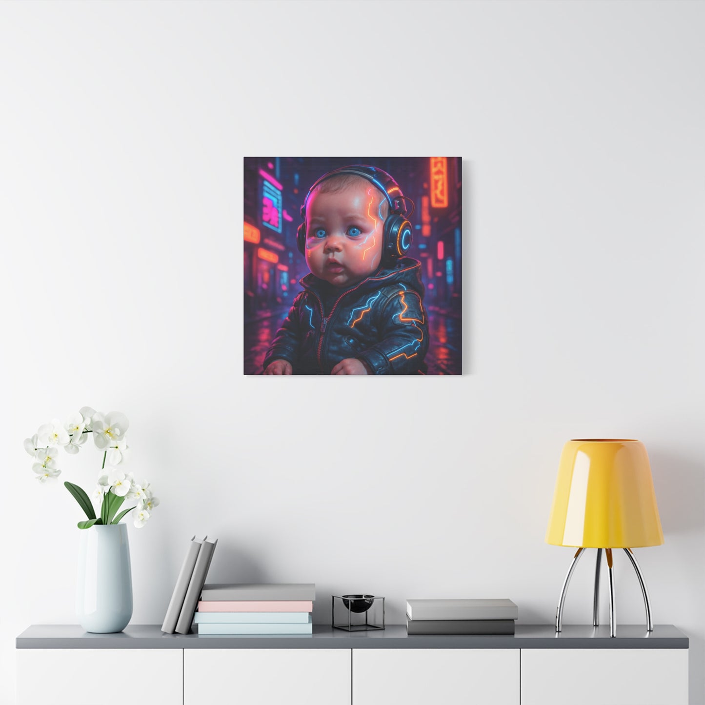 Cyber Baby Matte Canvas