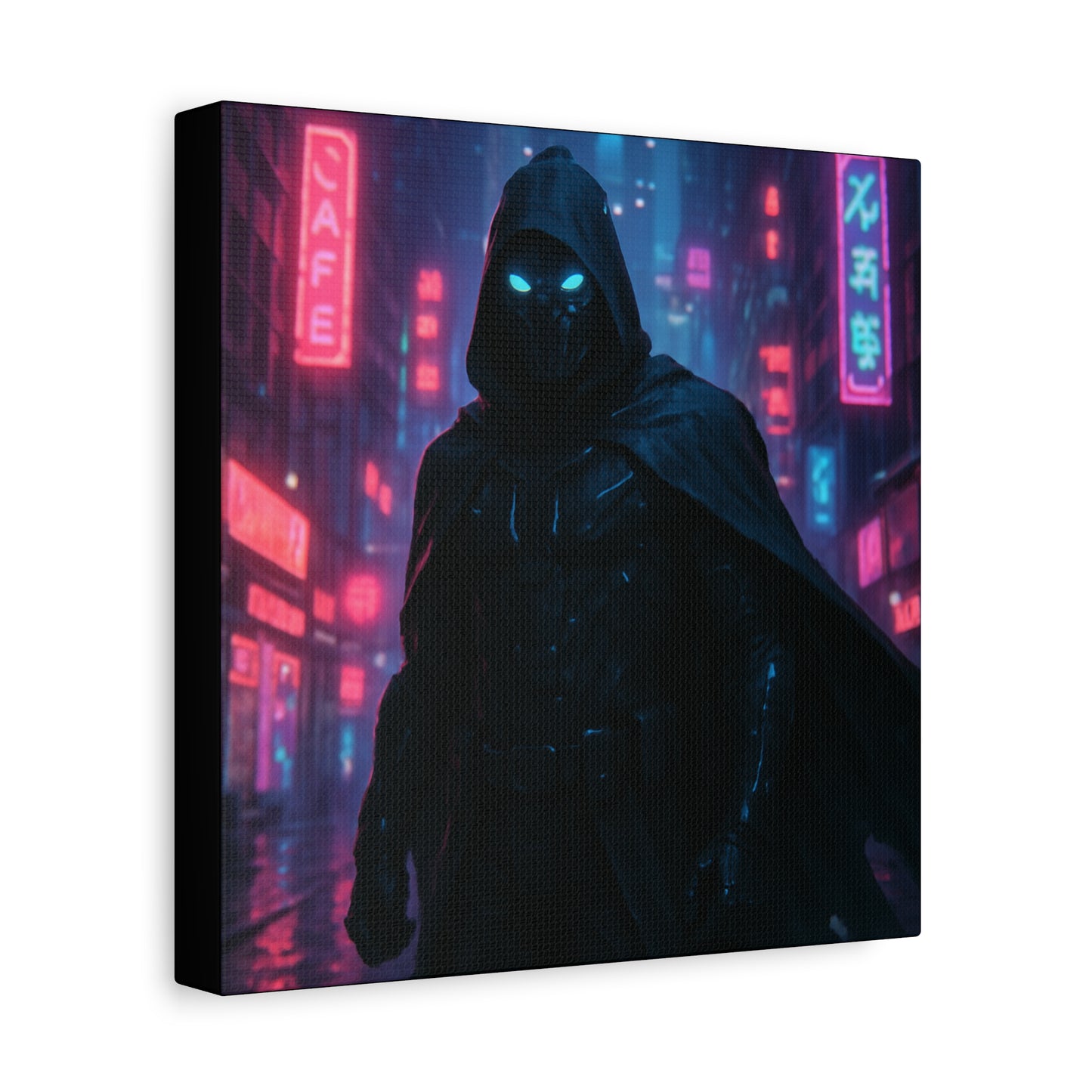 Neon Night Vigilante Matte Canvas