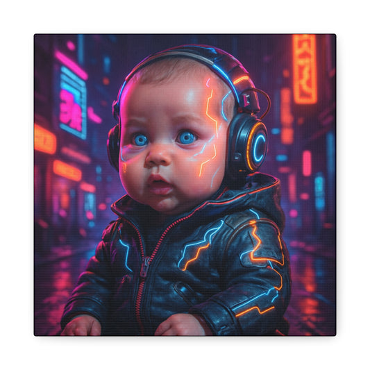 Cyber Baby Matte Canvas