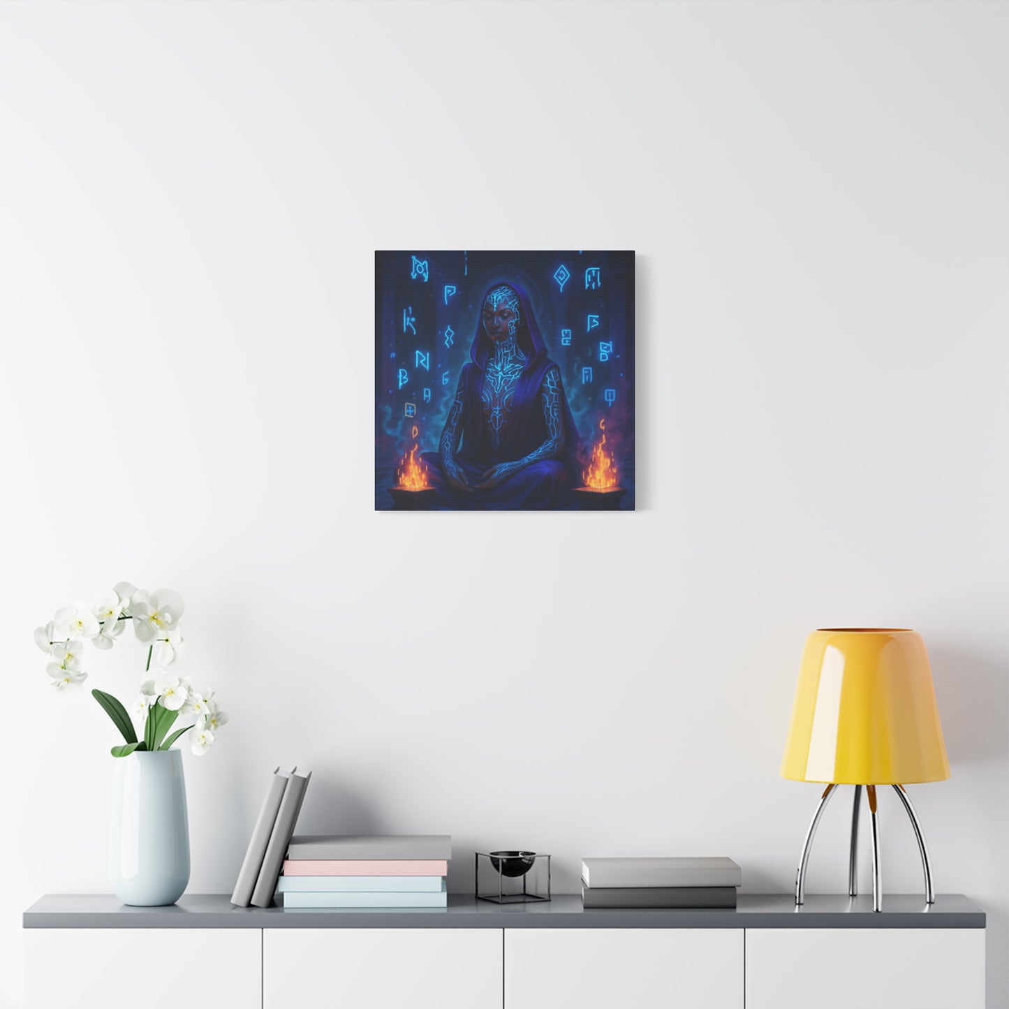 Mystic Runes Sorcerer Matte Canvas