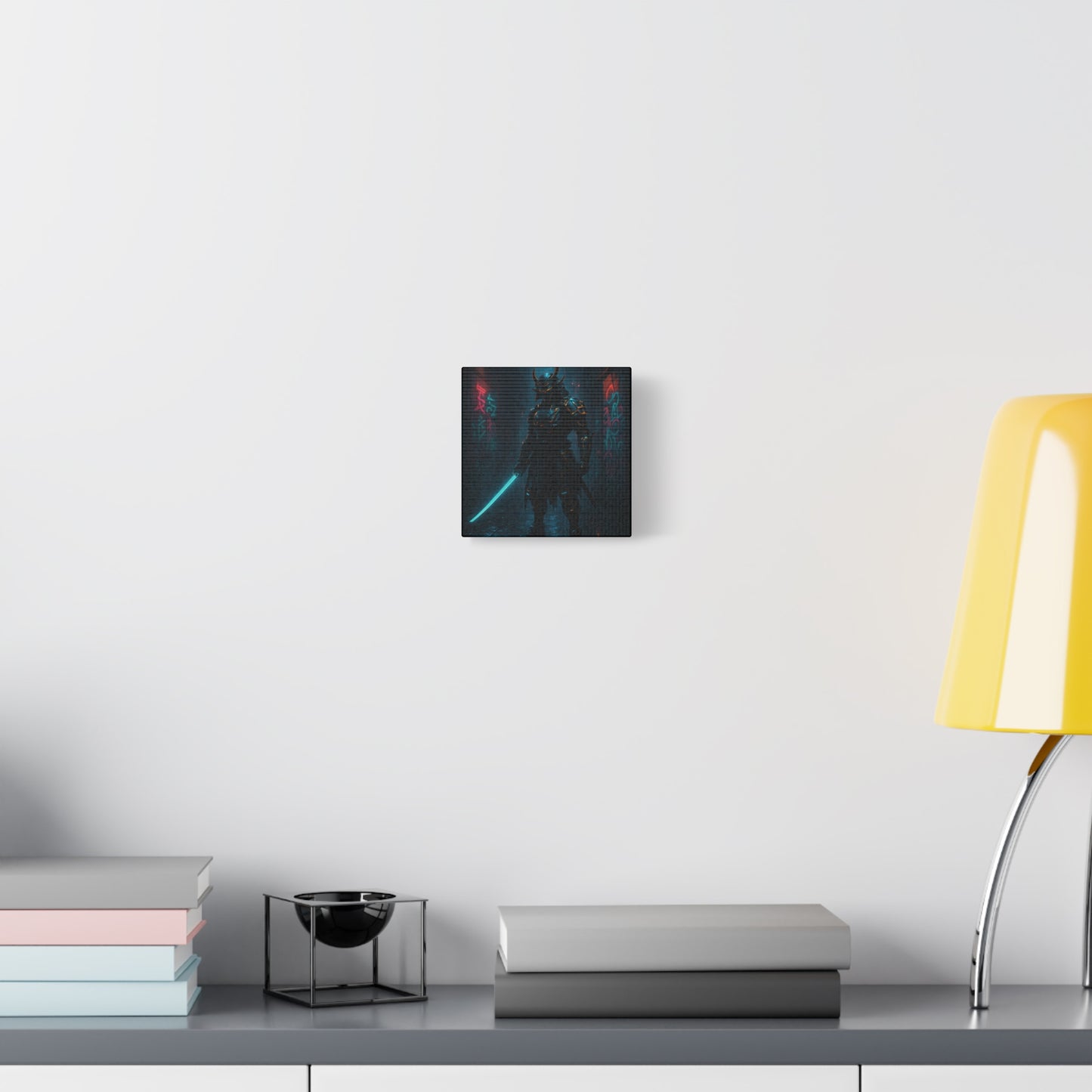Cyber Samurai Warrior Matte Canvas