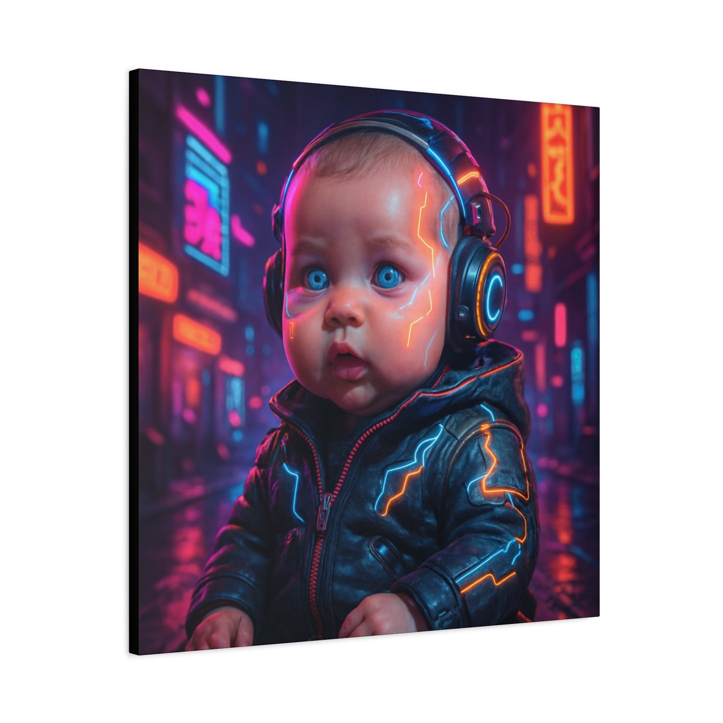 Cyber Baby Matte Canvas