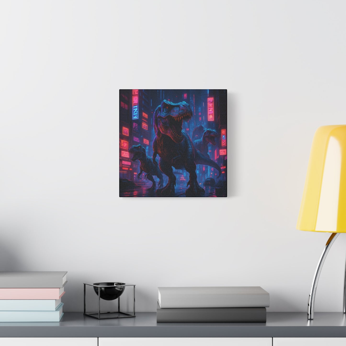Cybercity Dinosaur Matte Canvas