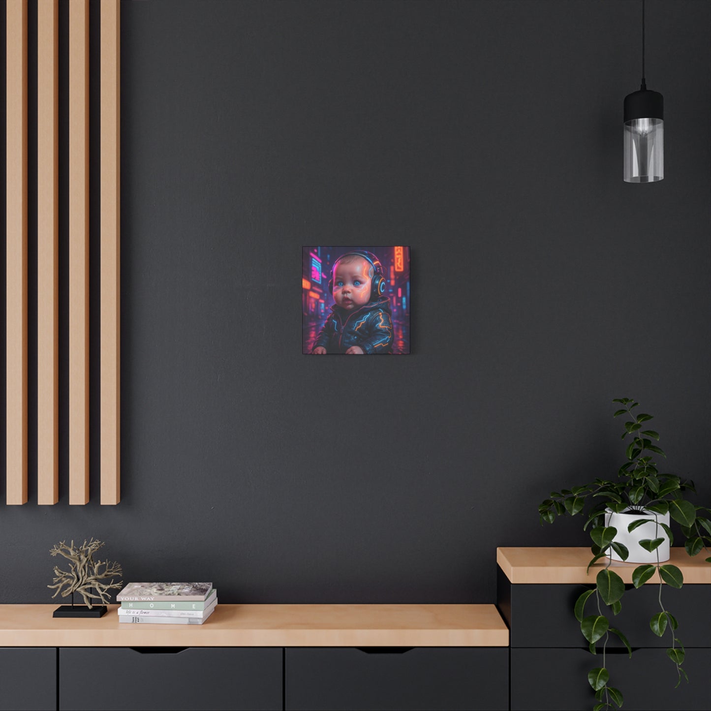 Cyber Baby Matte Canvas