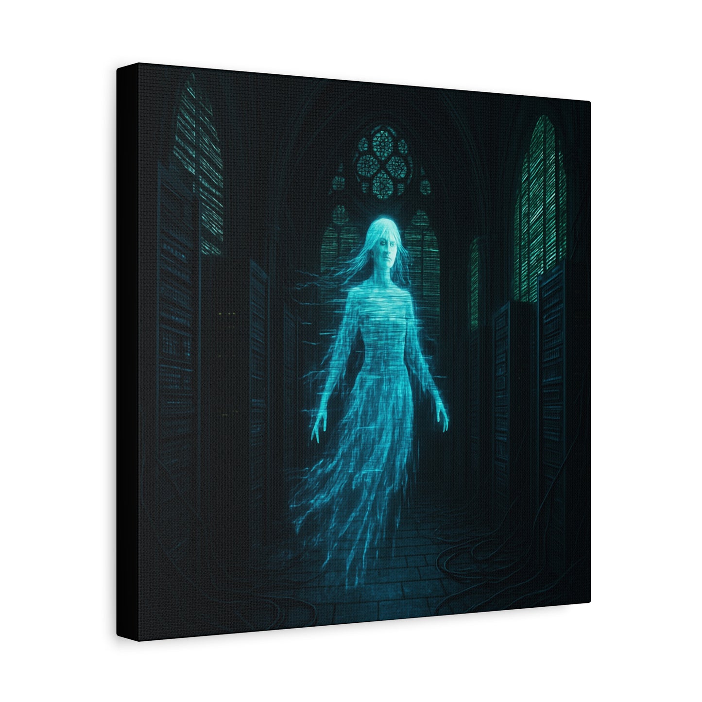 Digital Phantom in the Cathedral Matte Canvas