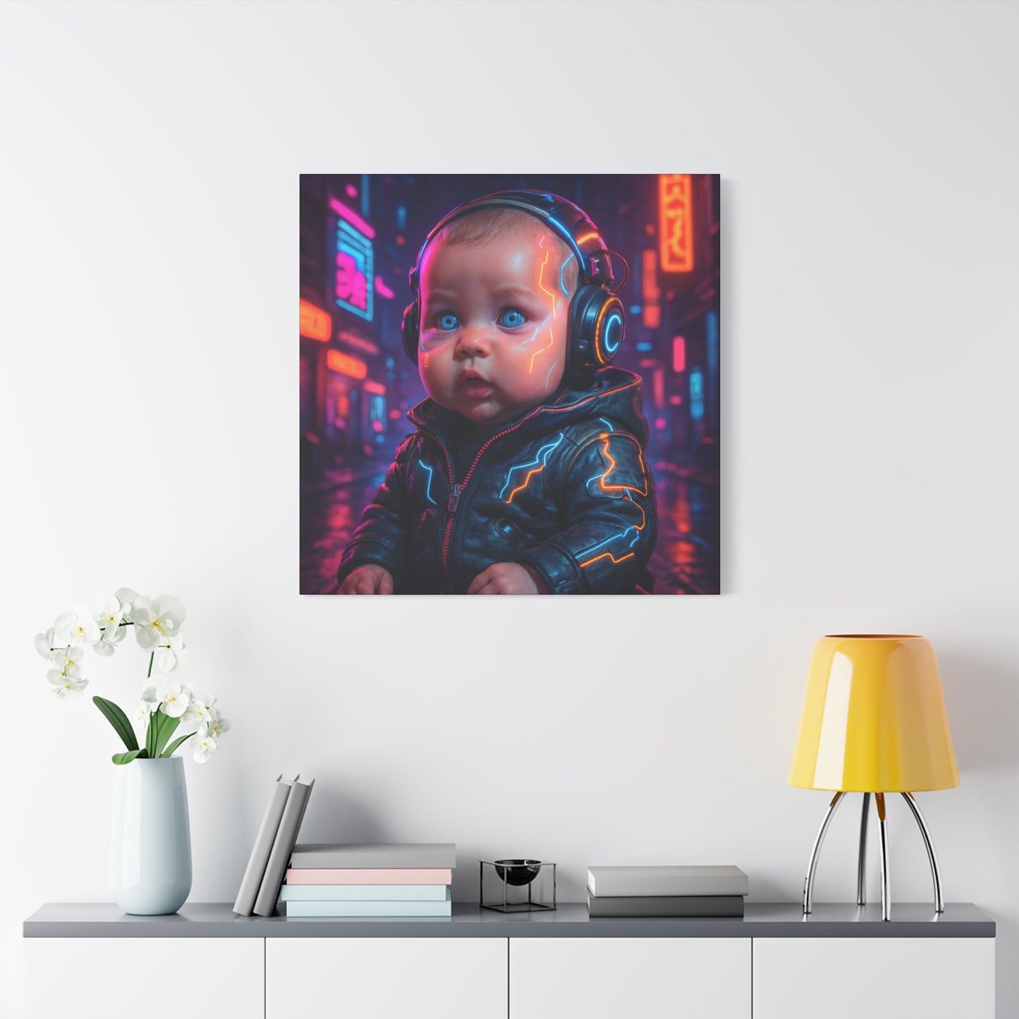 Cyber Baby Matte Canvas