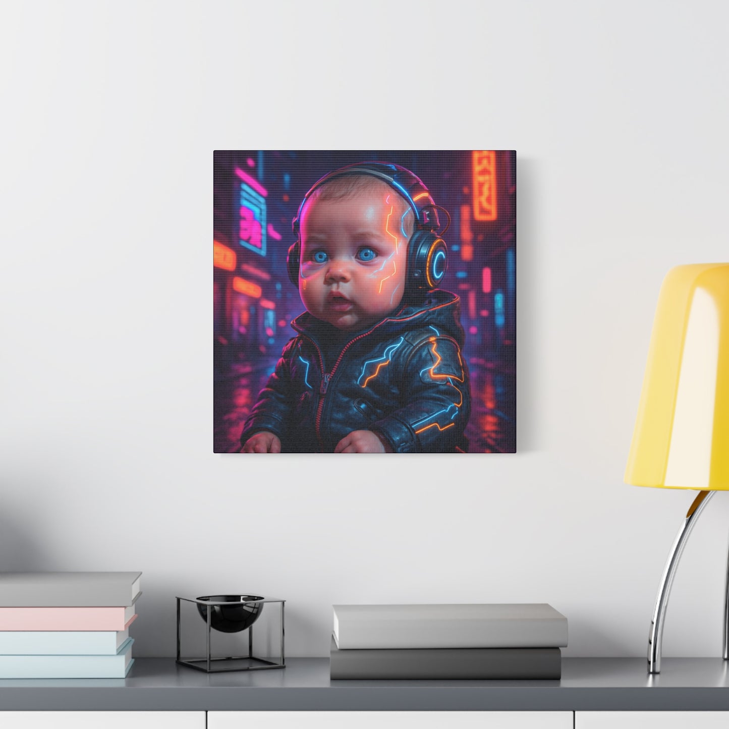 Cyber Baby Matte Canvas